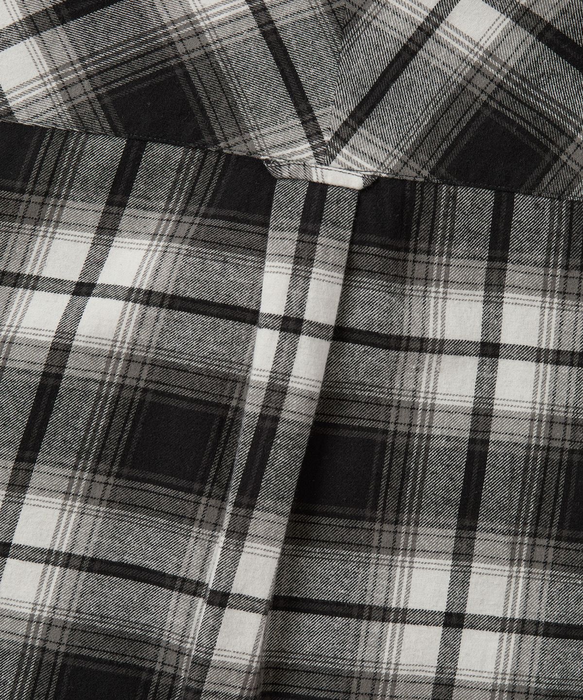 예스아이씨(YESEYESEE) Flannel Check Shirt Black