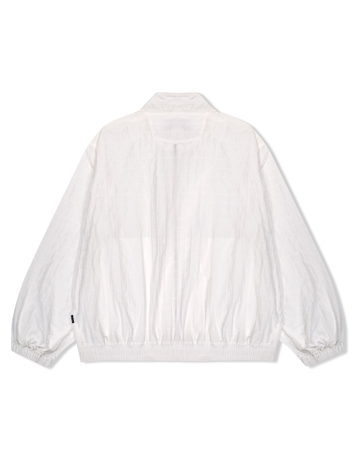 예스아이씨(YESEYESEE) Windowpane Zip Blouson White