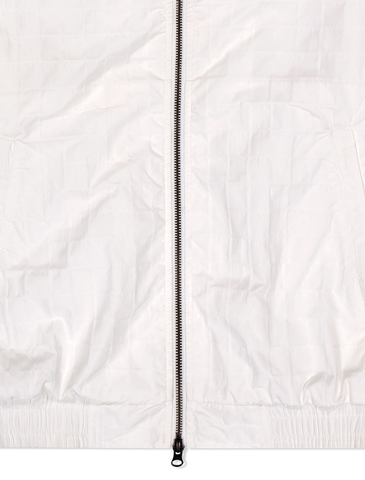 예스아이씨(YESEYESEE) Windowpane Zip Blouson White