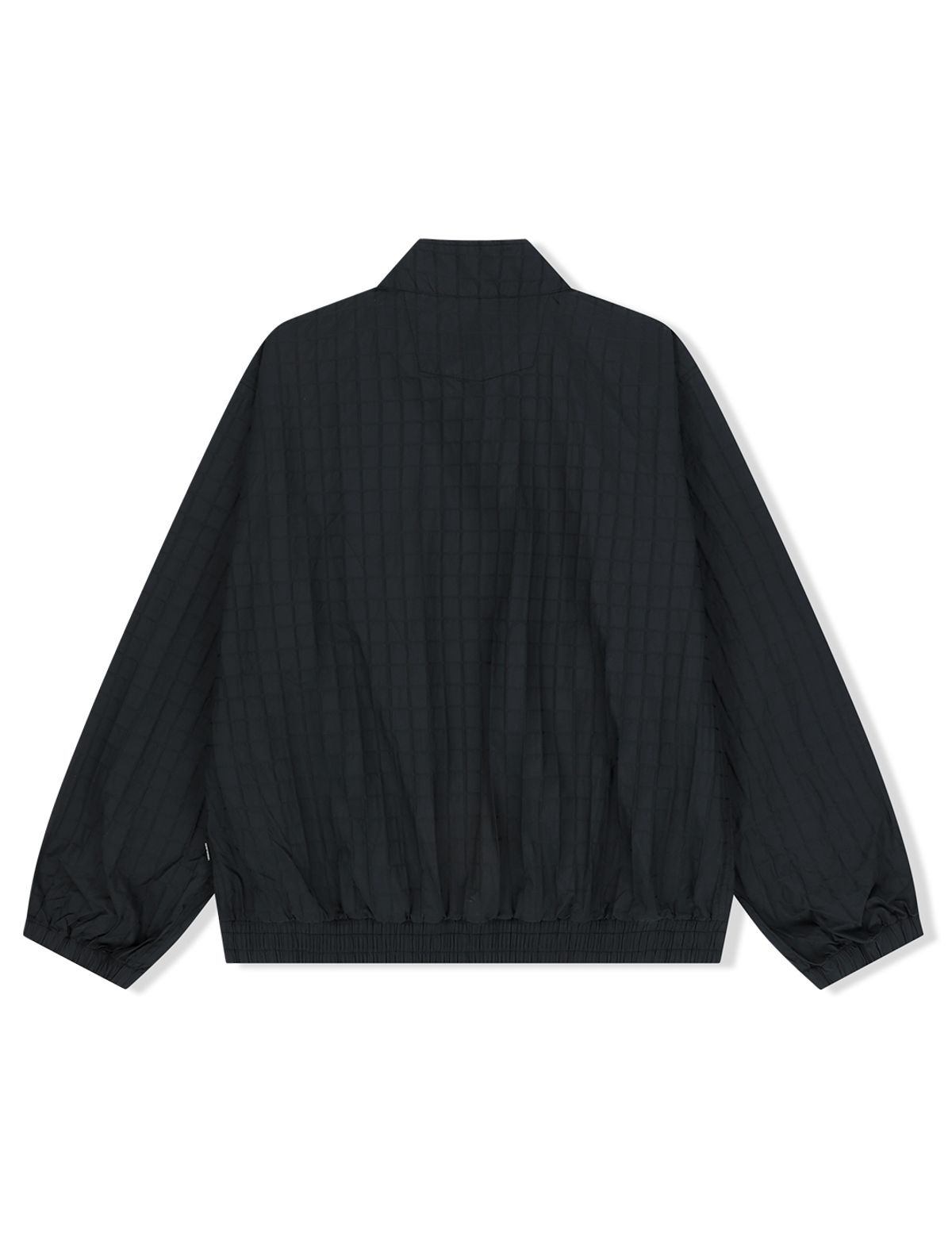 예스아이씨(YESEYESEE) Windowpane Zip Blouson Black