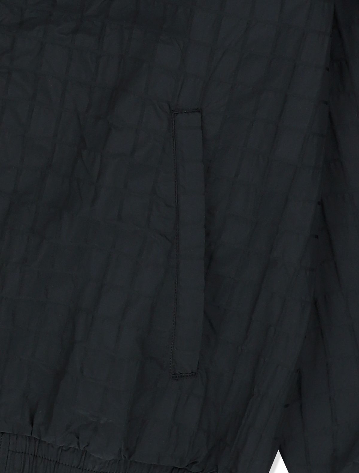 예스아이씨(YESEYESEE) Windowpane Zip Blouson Black