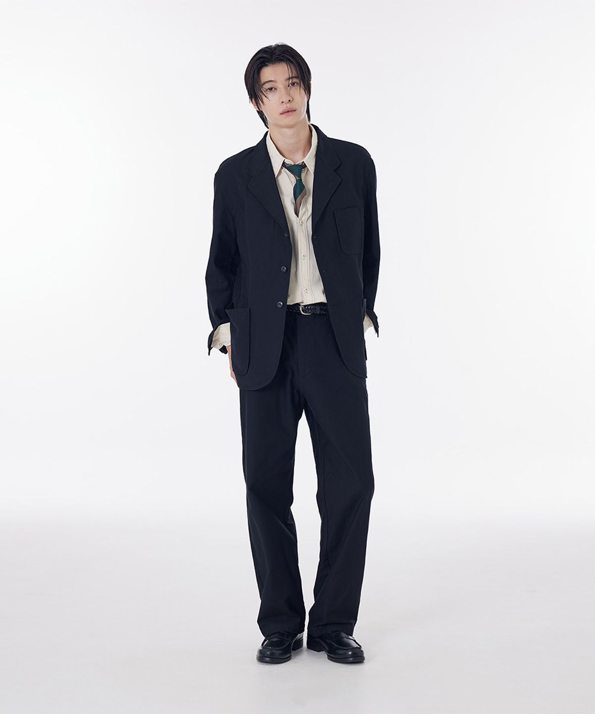 시에클(SIECLE) 컴포트 코튼 셋업 자켓 (워시드블랙)