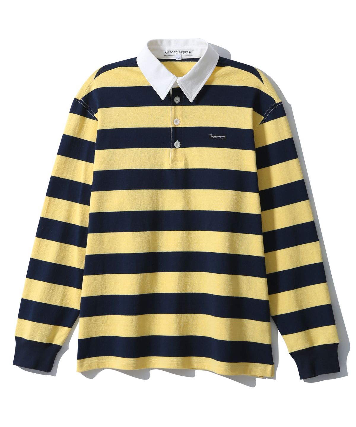 가든익스프레스(GARDEN EXPRESS) Bold Stripe Rugby T-Shirt (yellow mix)