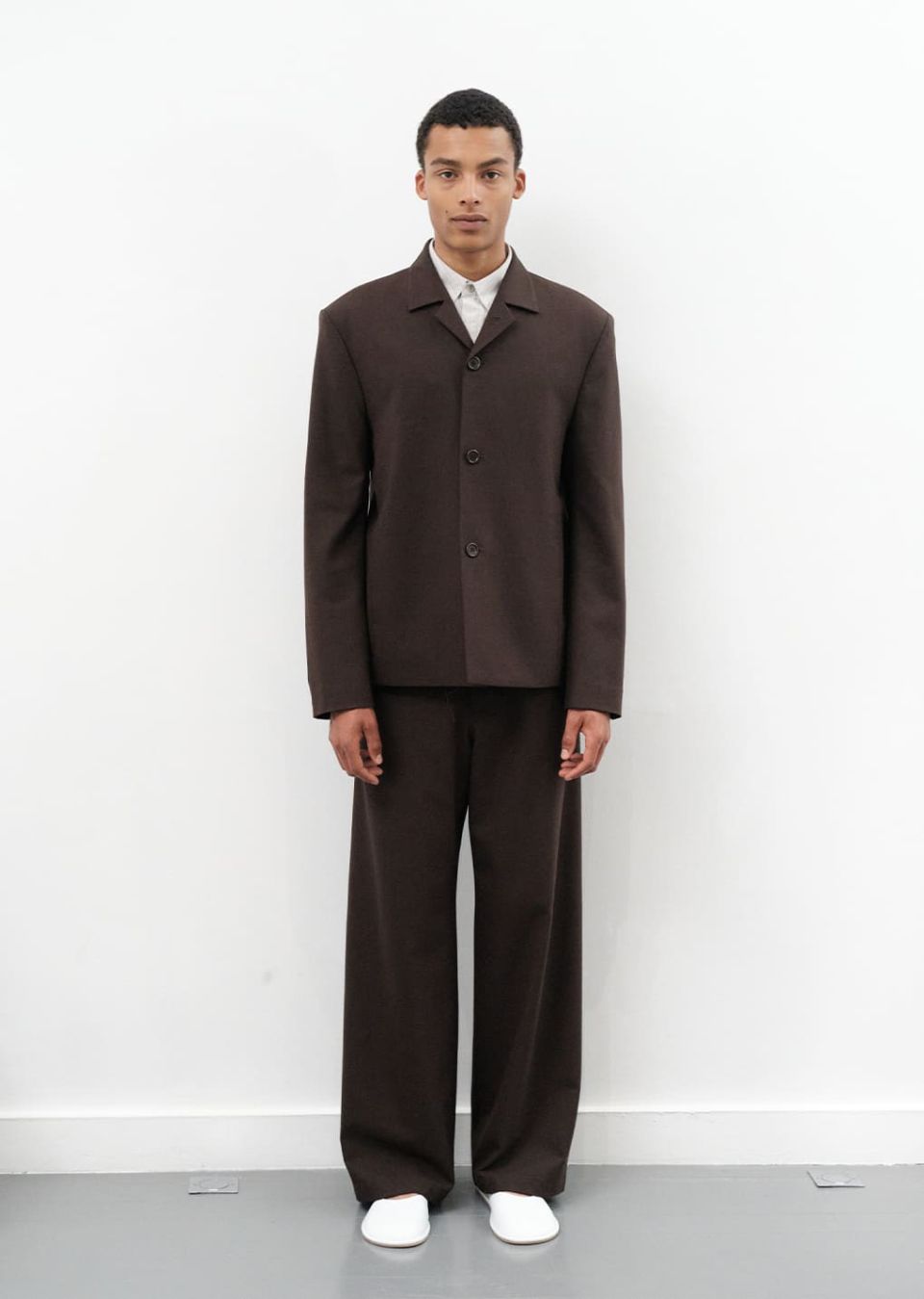 AMOMENTO WOOL PANELED セットアップ 202502250853407632684061367bd0