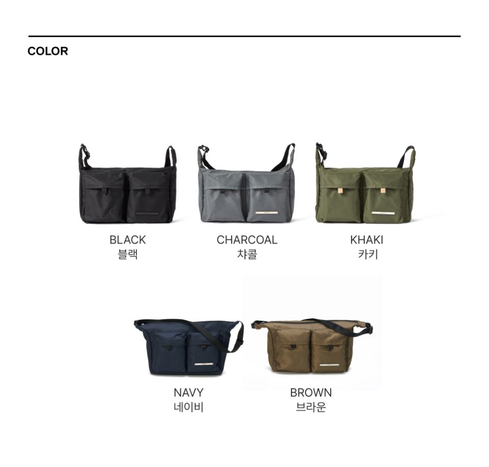 MUSINSA | RAWROW City Walker Cross Bag 010 Black