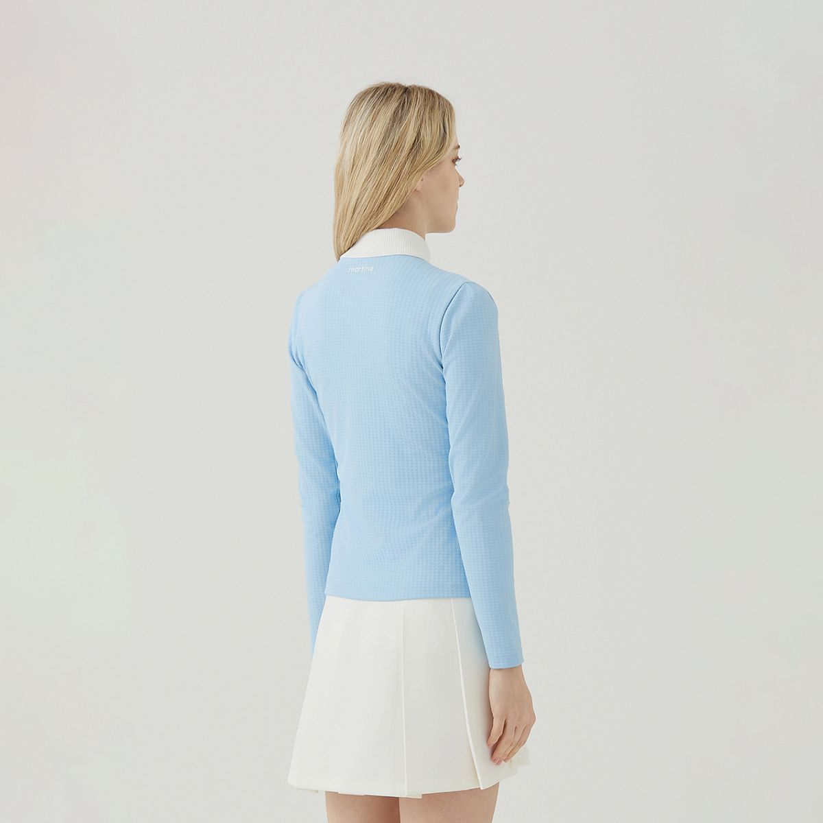 마틴골프(MARTINE GOLF) Pullover Knit Collar Shirts_S/Blue