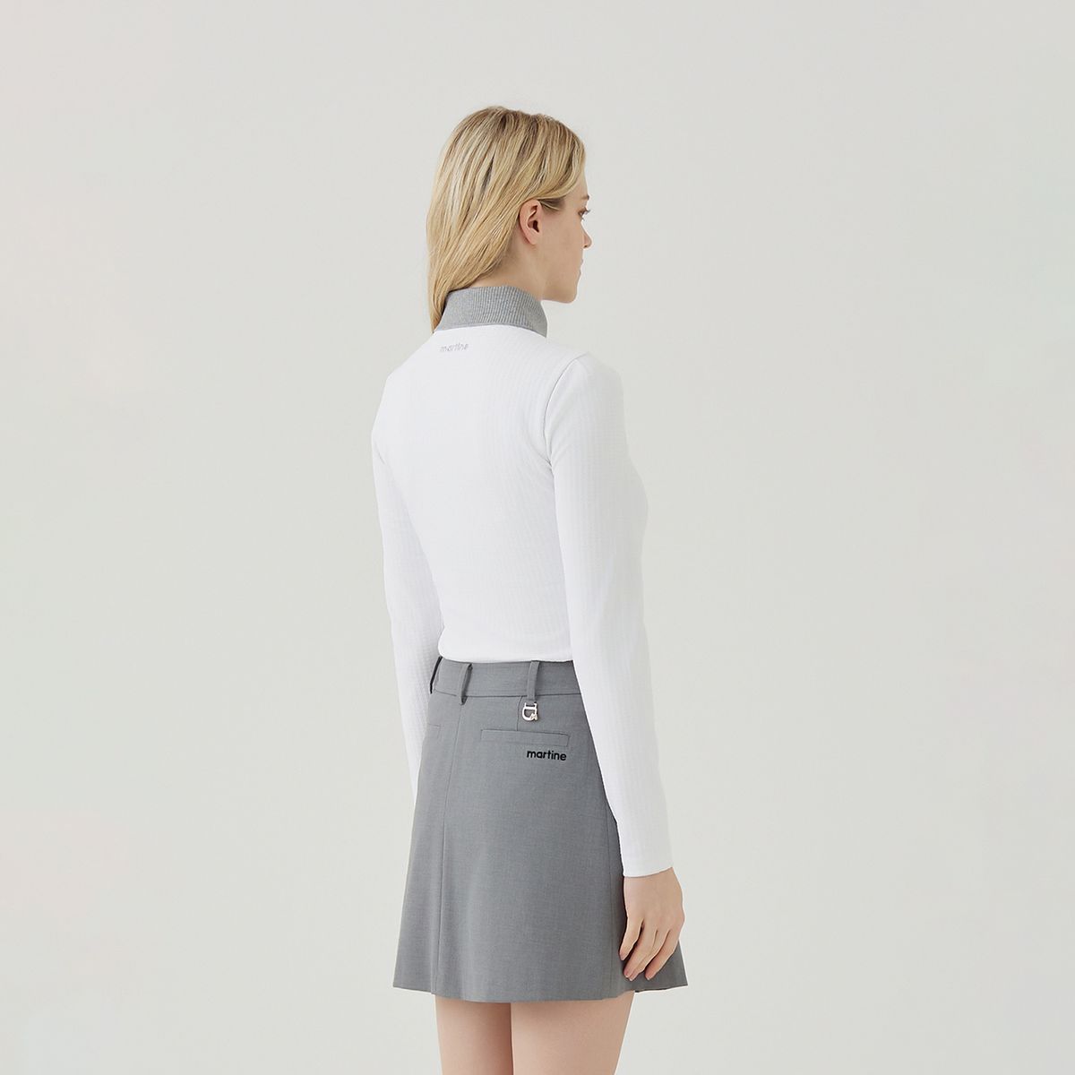 마틴골프(MARTINE GOLF) Pullover Knit Collar Shirts_O/White