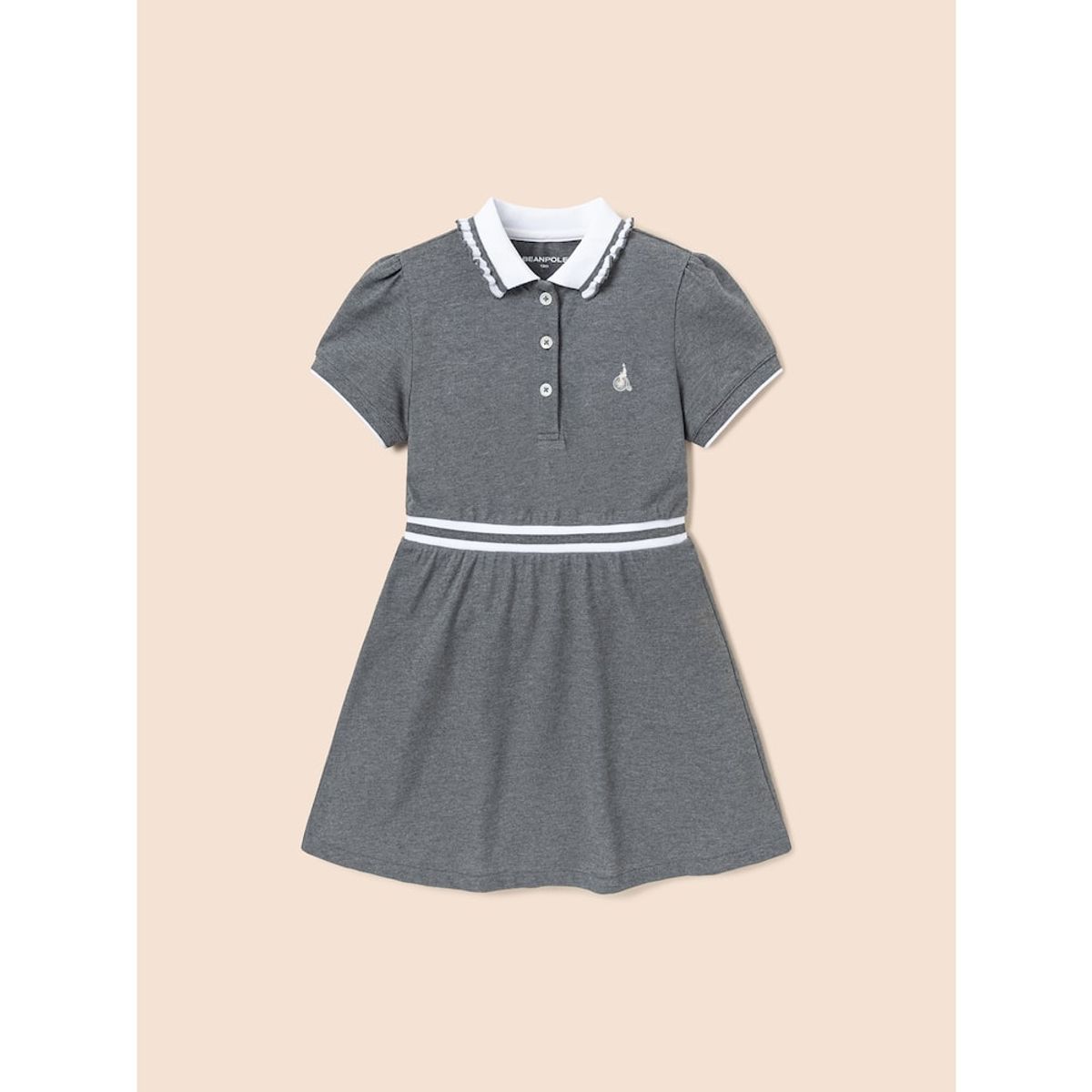 빈폴 키즈(BEANPOLE KIDS) 반소매 피케 원피스  애쉬 (BI5371G054)