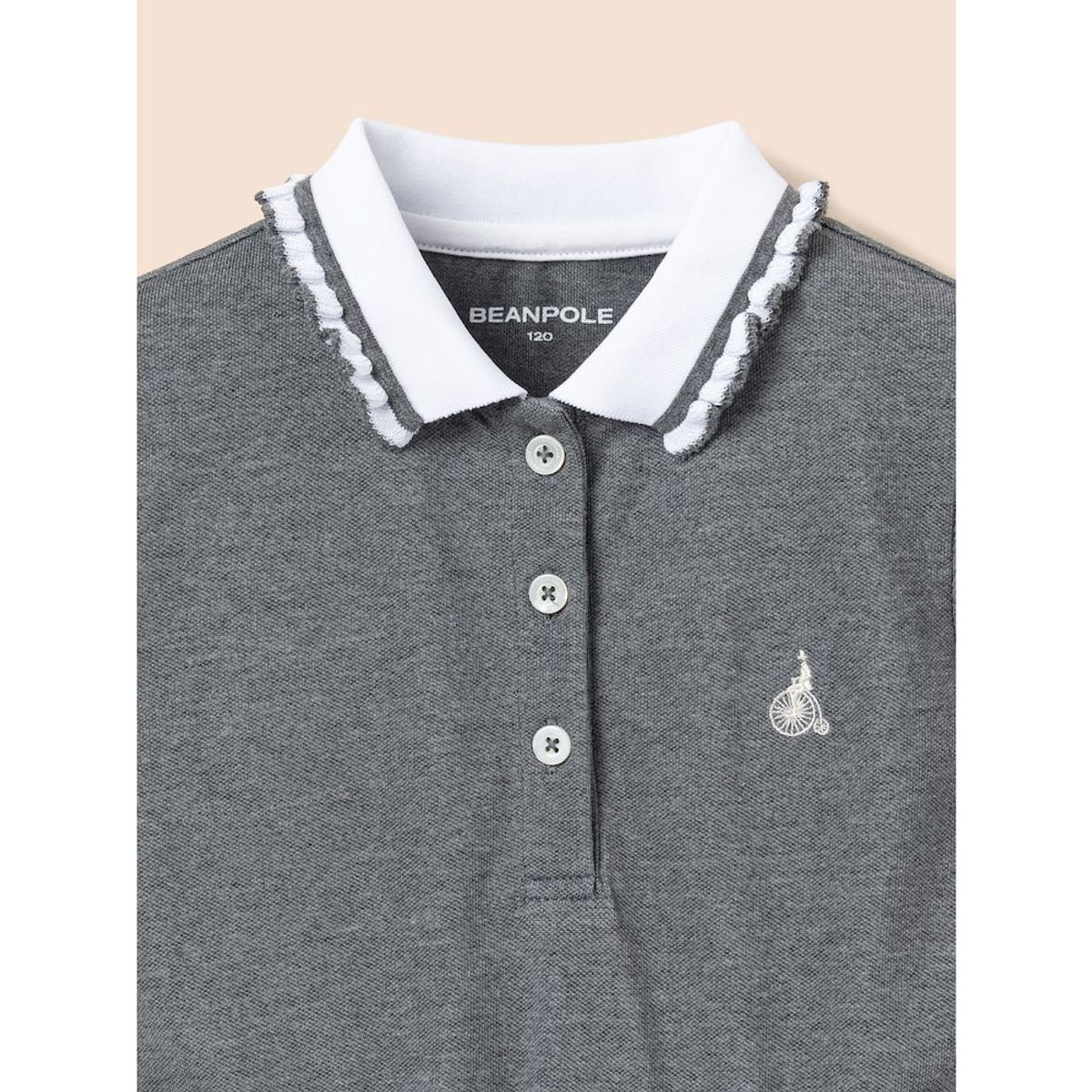 빈폴 키즈(BEANPOLE KIDS) 반소매 피케 원피스  애쉬 (BI5371G054)