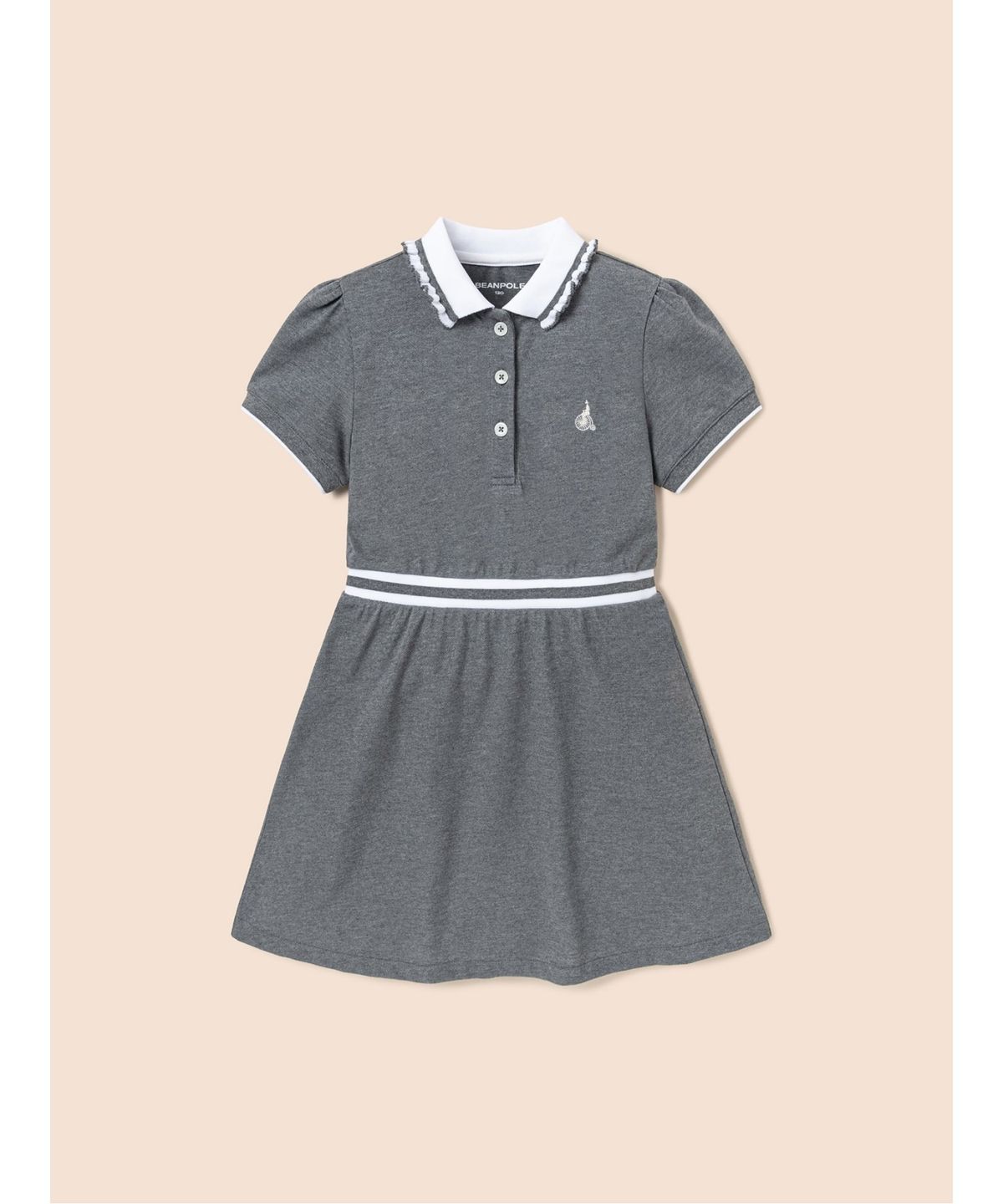 빈폴 키즈(BEANPOLE KIDS) 반소매 피케 원피스  애쉬 (BI5371G054)