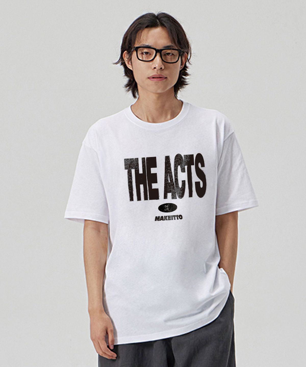 메이킷투(MAKEITTO) [THE ACTS]CREW NECK TEE_WHITE
