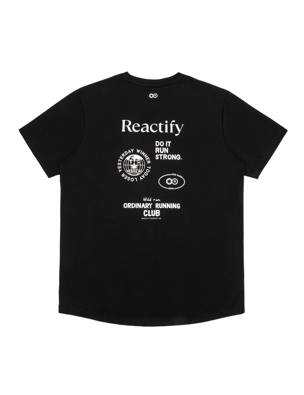 리액티파이(REACTIFY) 두잇런 티셔츠 블랙