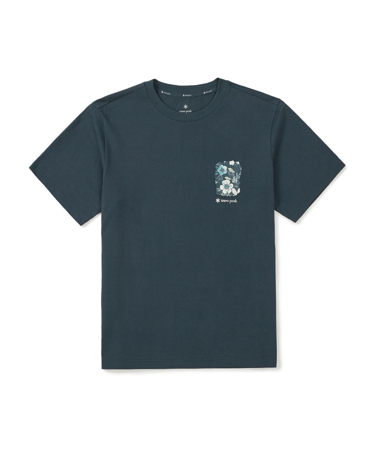 스노우피크 어패럴(SNOWPEAK APPAREL) 코튼 트로피컬 반팔 티셔츠 (S25MUFTS62) Vintage Green