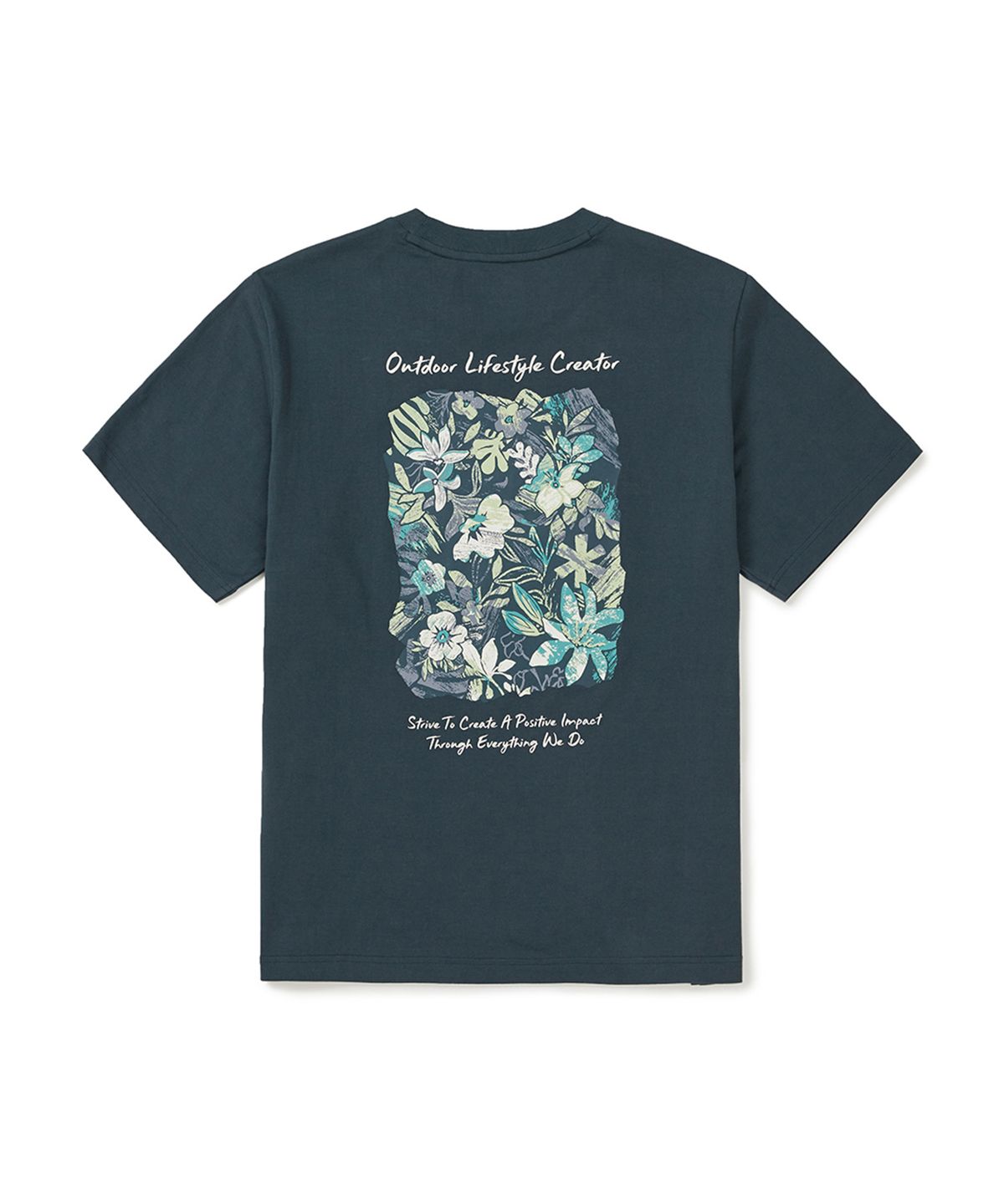 스노우피크 어패럴(SNOWPEAK APPAREL) 코튼 트로피컬 반팔 티셔츠 (S25MUFTS62) Vintage Green