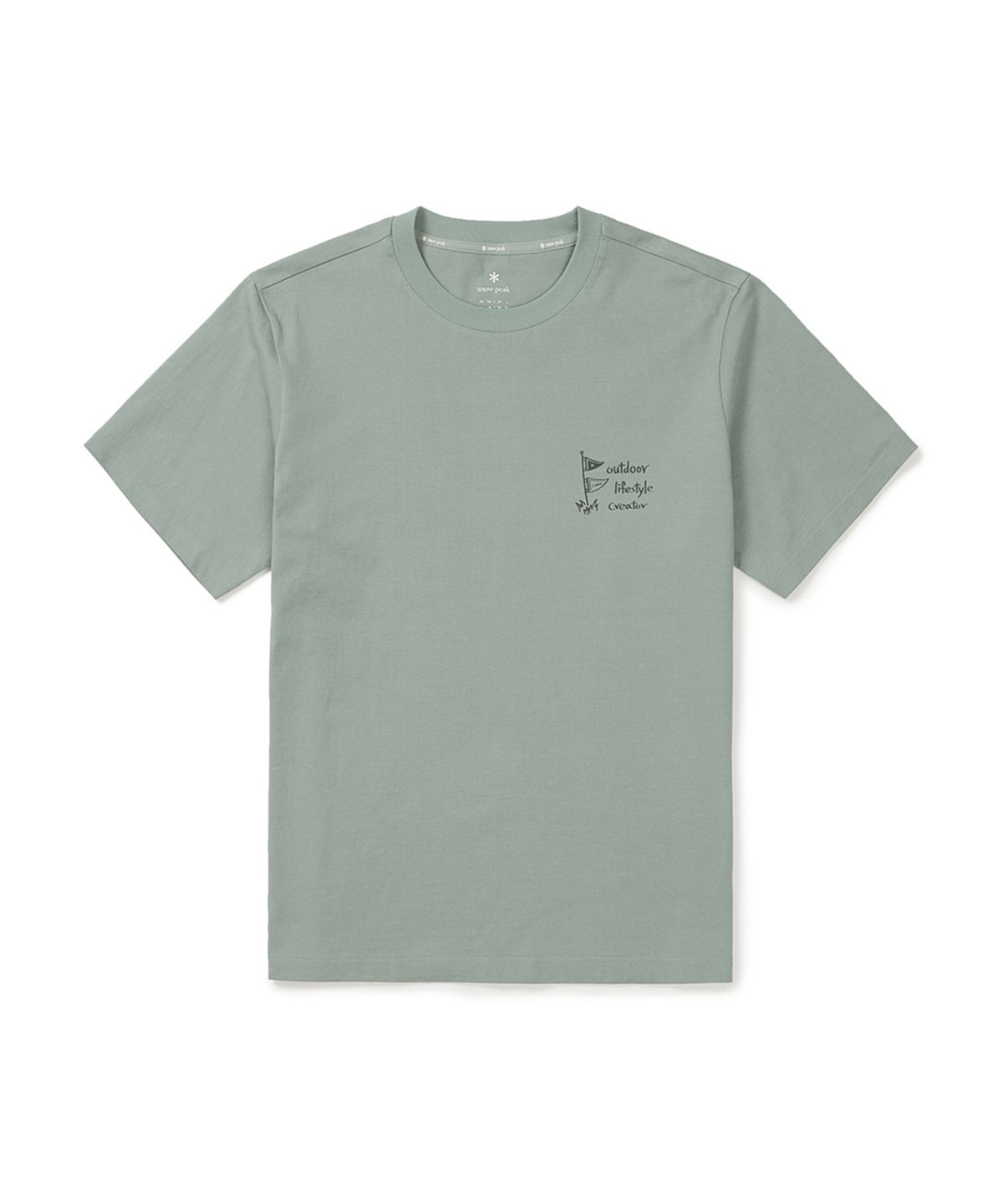 스노우피크 어패럴(SNOWPEAK APPAREL) 코튼 피크닉 반팔 티셔츠 (S25MUFTS60) Mint
