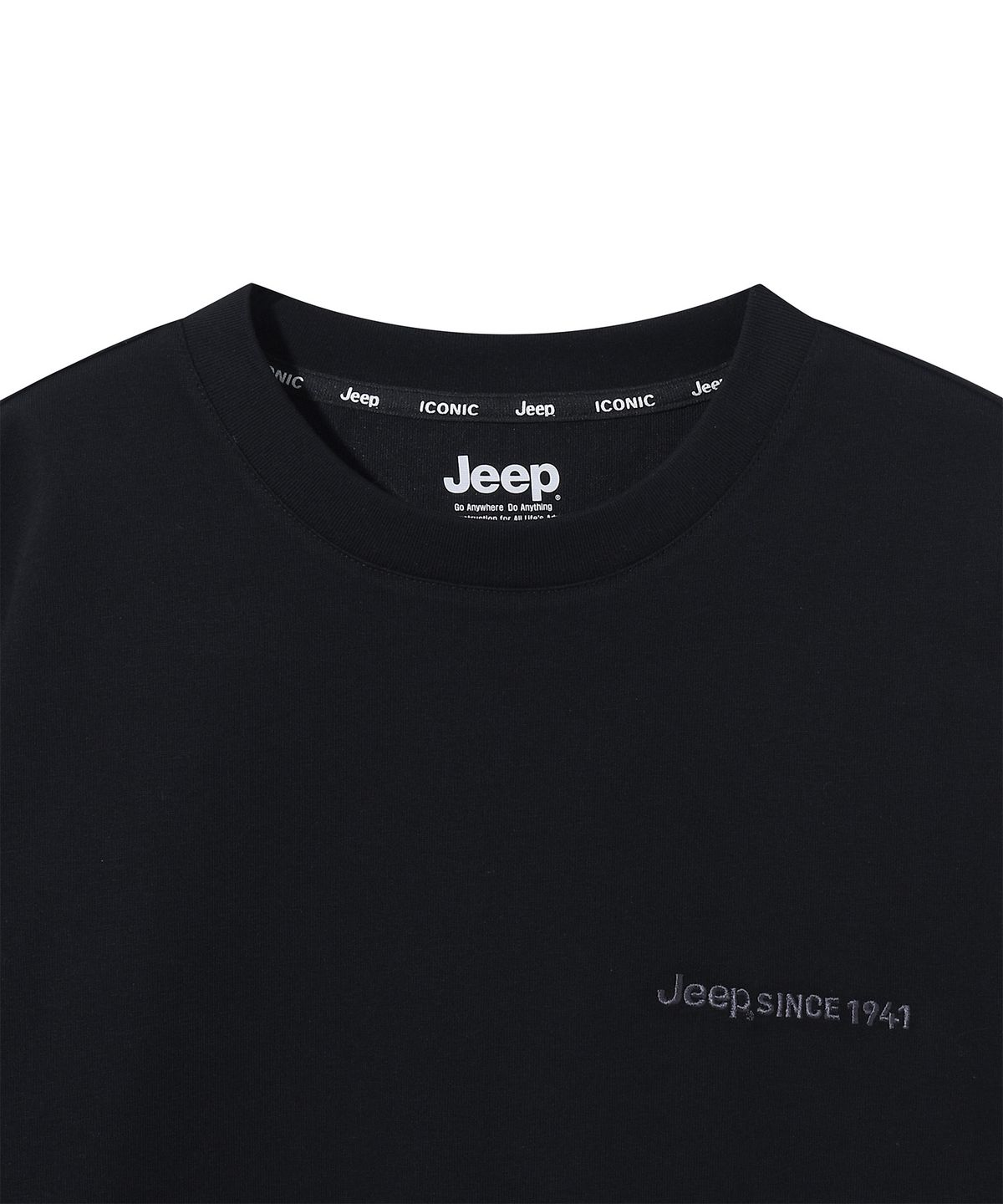 지프(JEEP) [2PACK] 16수 싱글 에어그램 원마일 반팔 티셔츠 (JR5TSU151BK)
