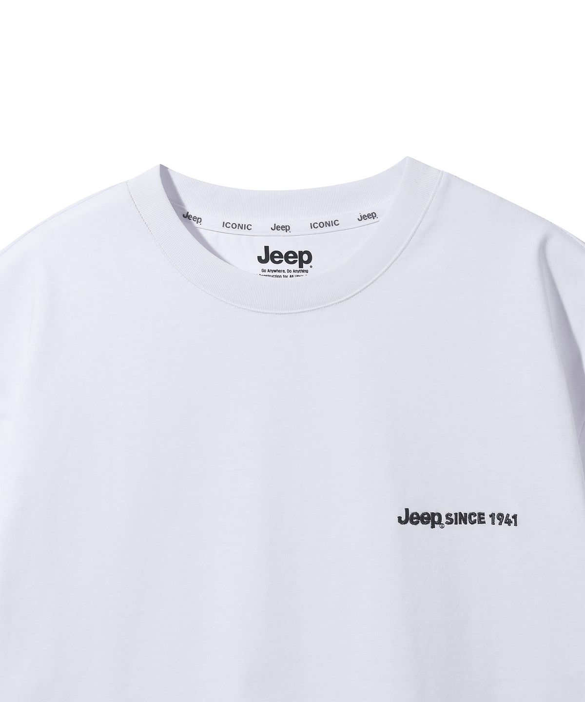 지프(JEEP) [2PACK] 16수 싱글 에어그램 원마일 반팔 티셔츠 (JR5TSU151BK)