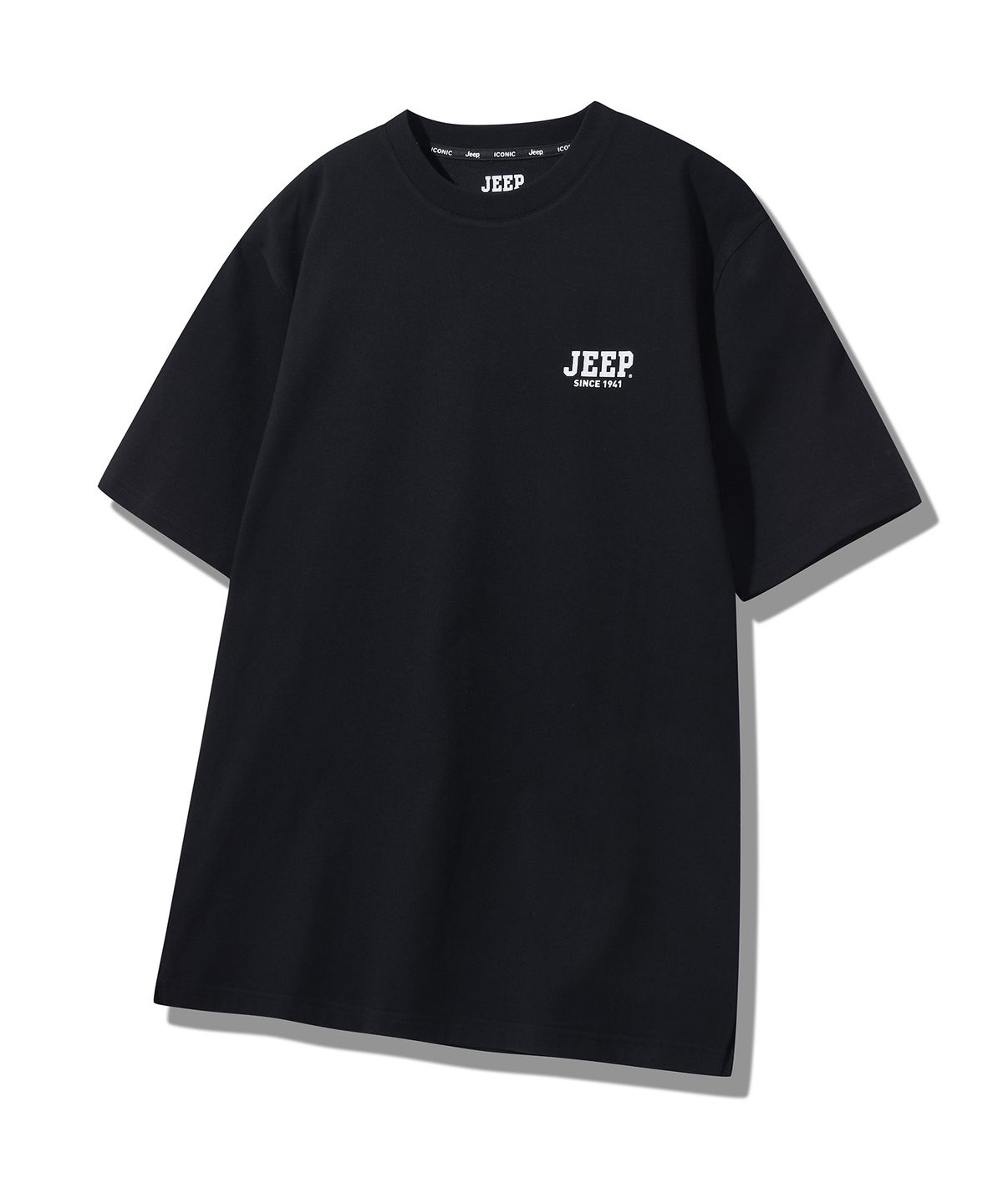 지프(JEEP) [2PACK] 170g 싱글 에어그램 레이어드 반팔 티셔츠 (JQ5TSU150BK)