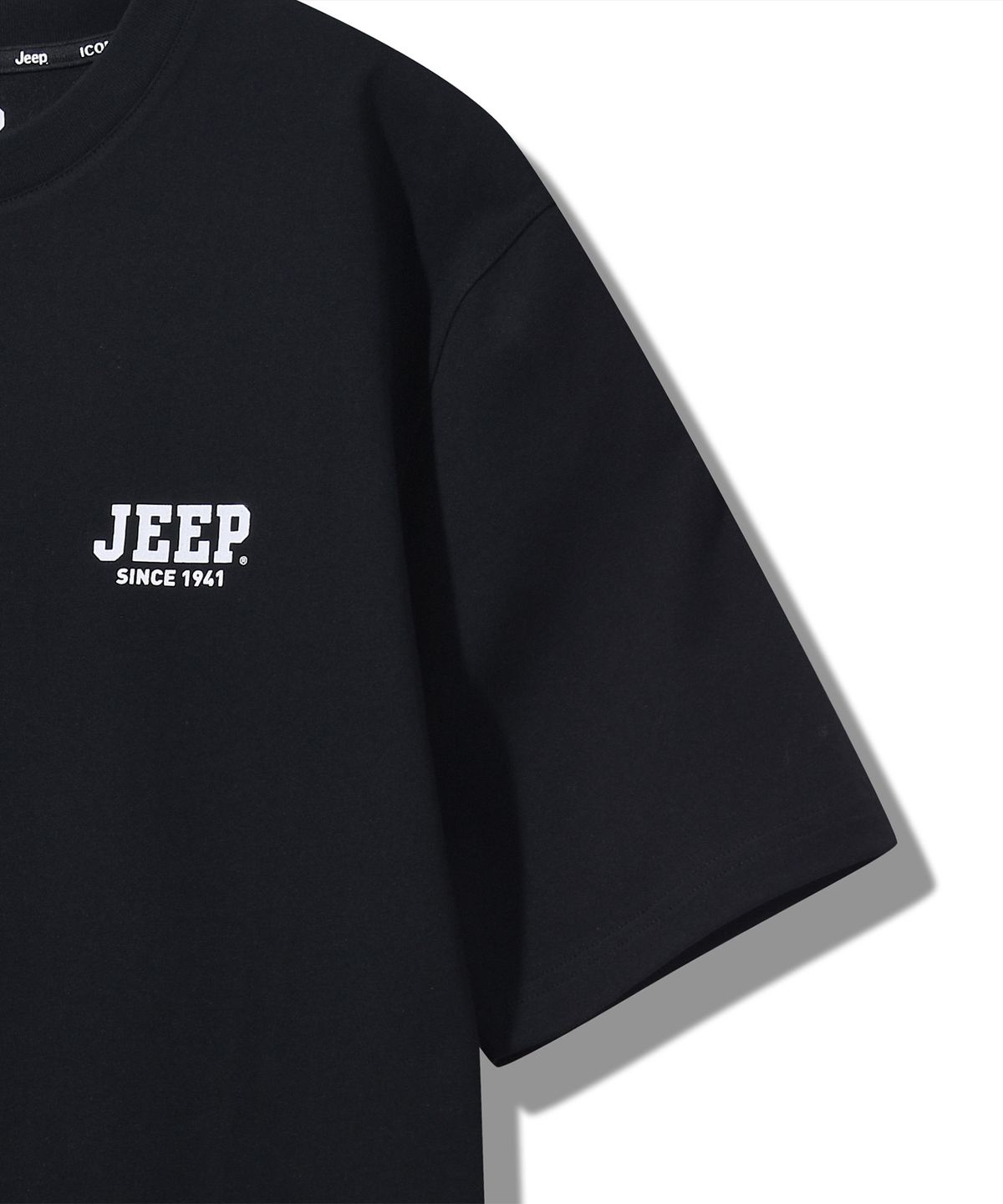 지프(JEEP) [2PACK] 170g 싱글 에어그램 레이어드 반팔 티셔츠 (JQ5TSU150BK)