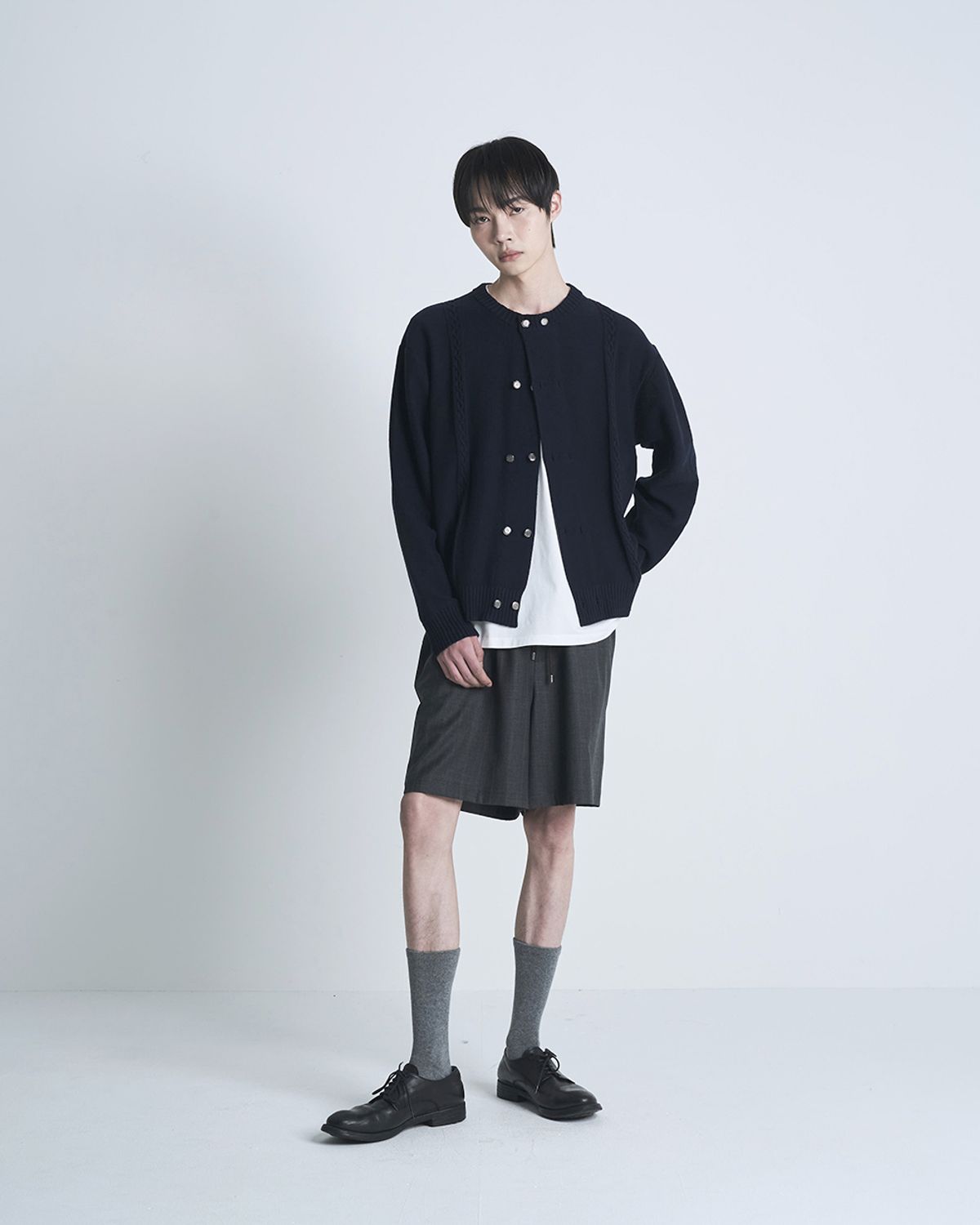 포커페이스(POKERFACE) BELLO CARDIGAN DARK NAVY
