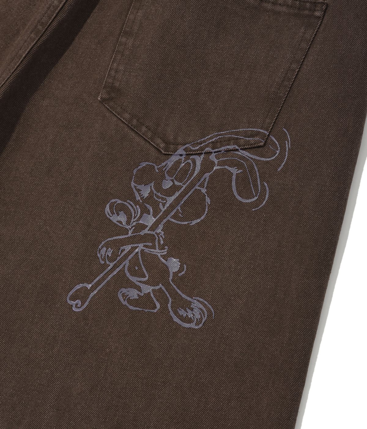 리트리버클럽(RETRIEVER CLUB) LIL RABBIT DENIM [BROWN]