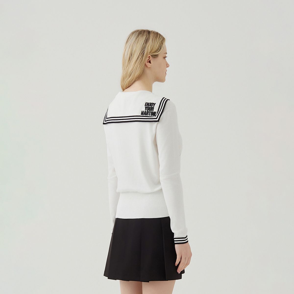마틴골프(MARTINE GOLF) Full Open Knit Cardigan_O/White
