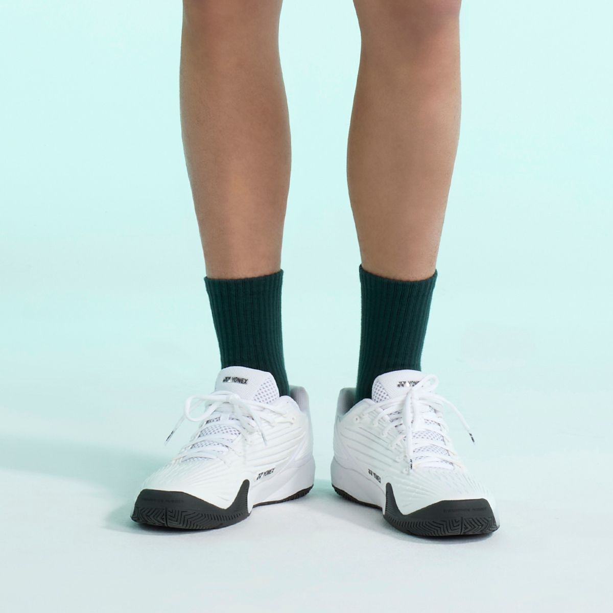 요넥스(YONEX) 255SN003M 그린 남성용 쿠셔닝 테니스 양말