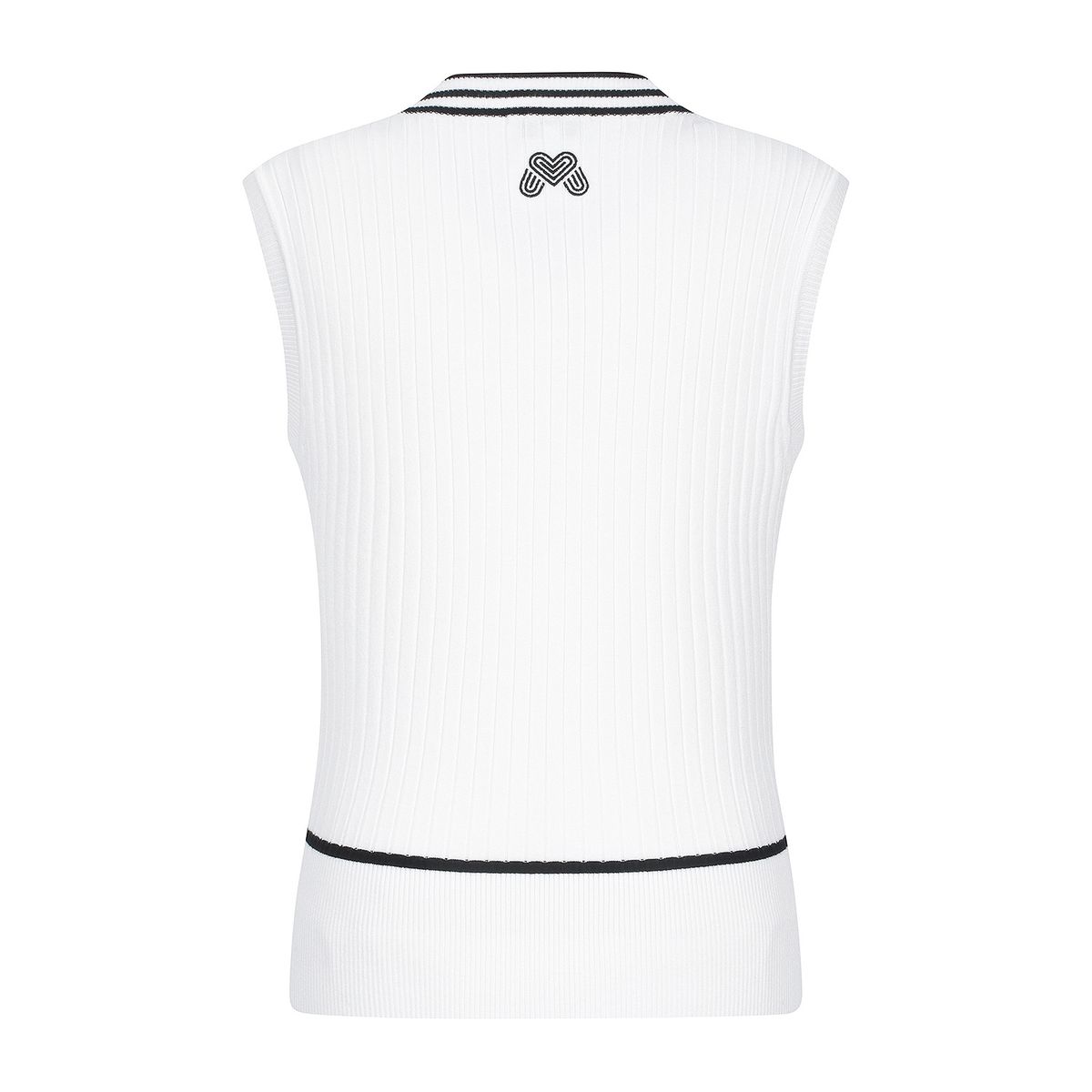 마틴골프(MARTINE GOLF) V Neck Overfit Knit Vest_O/White