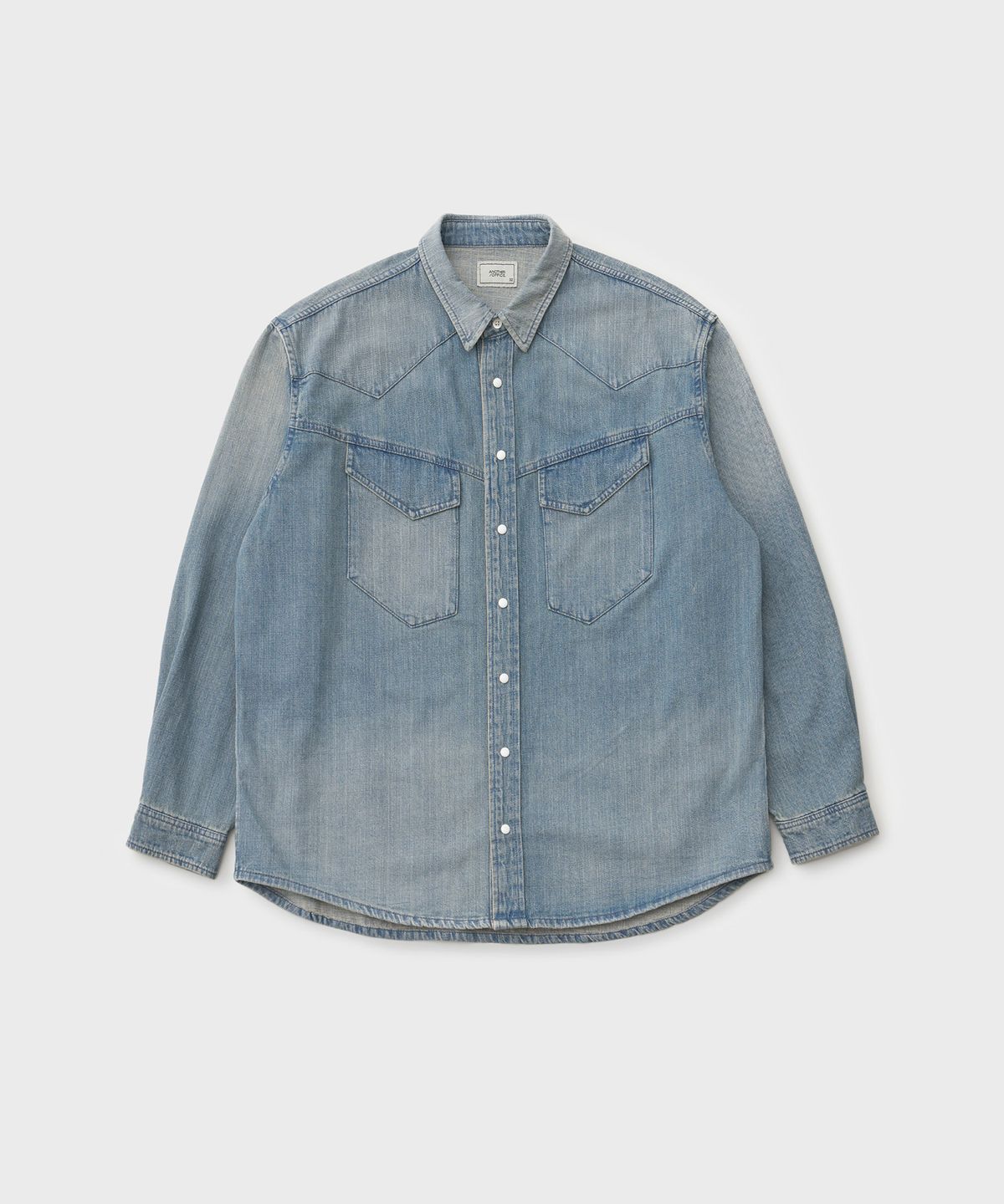 어나더 오피스(ANOTHER OFFICE) Maverick Western Shirt (Indigo)