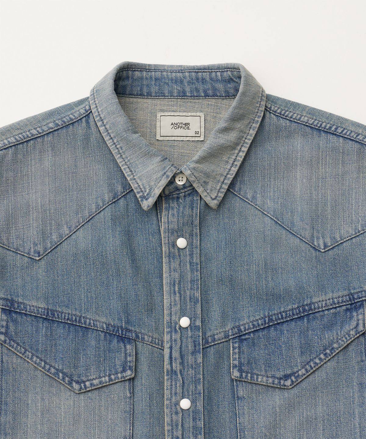 어나더 오피스(ANOTHER OFFICE) Maverick Western Shirt (Indigo)