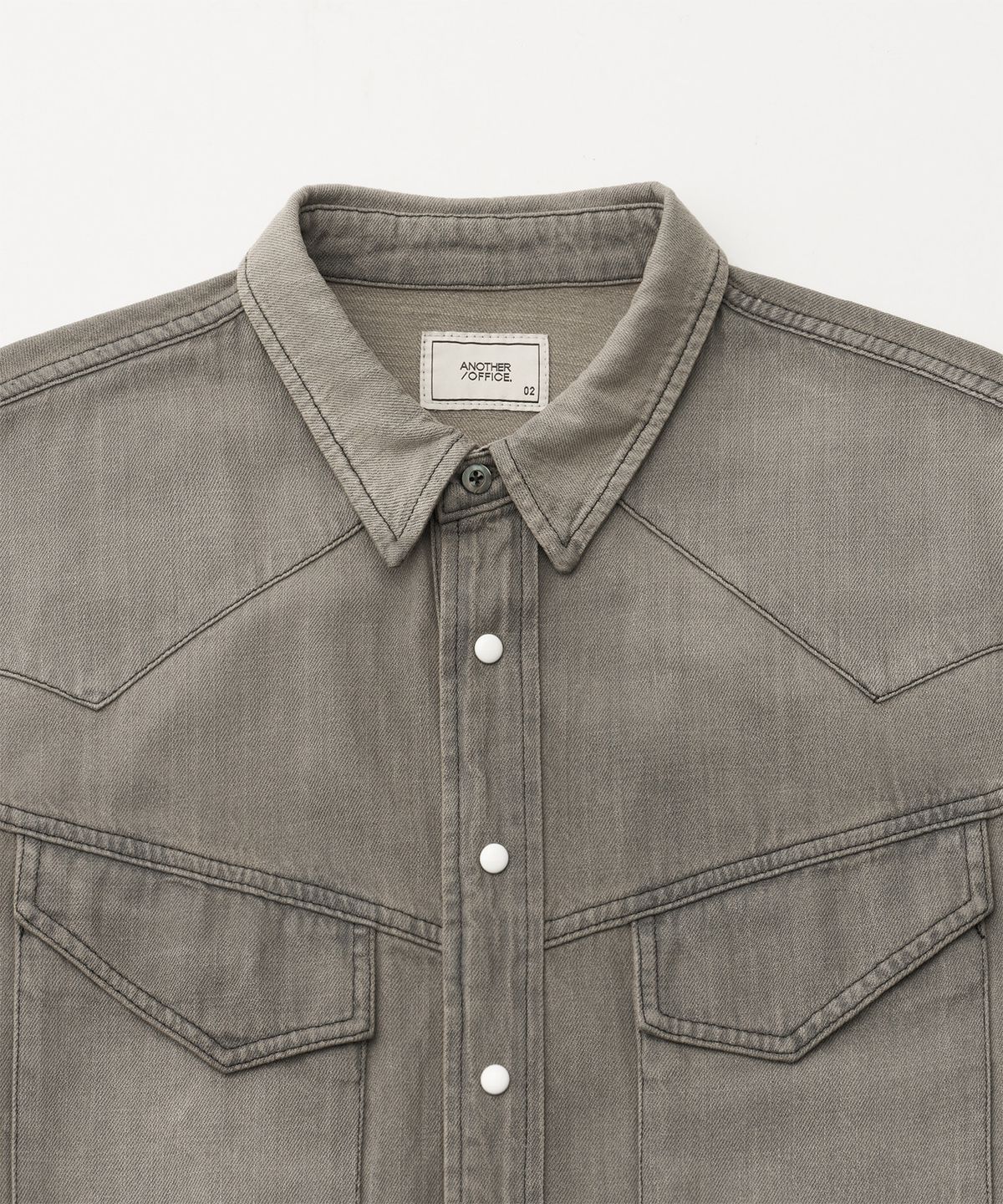 어나더 오피스(ANOTHER OFFICE) Maverick Western Shirt (Black)