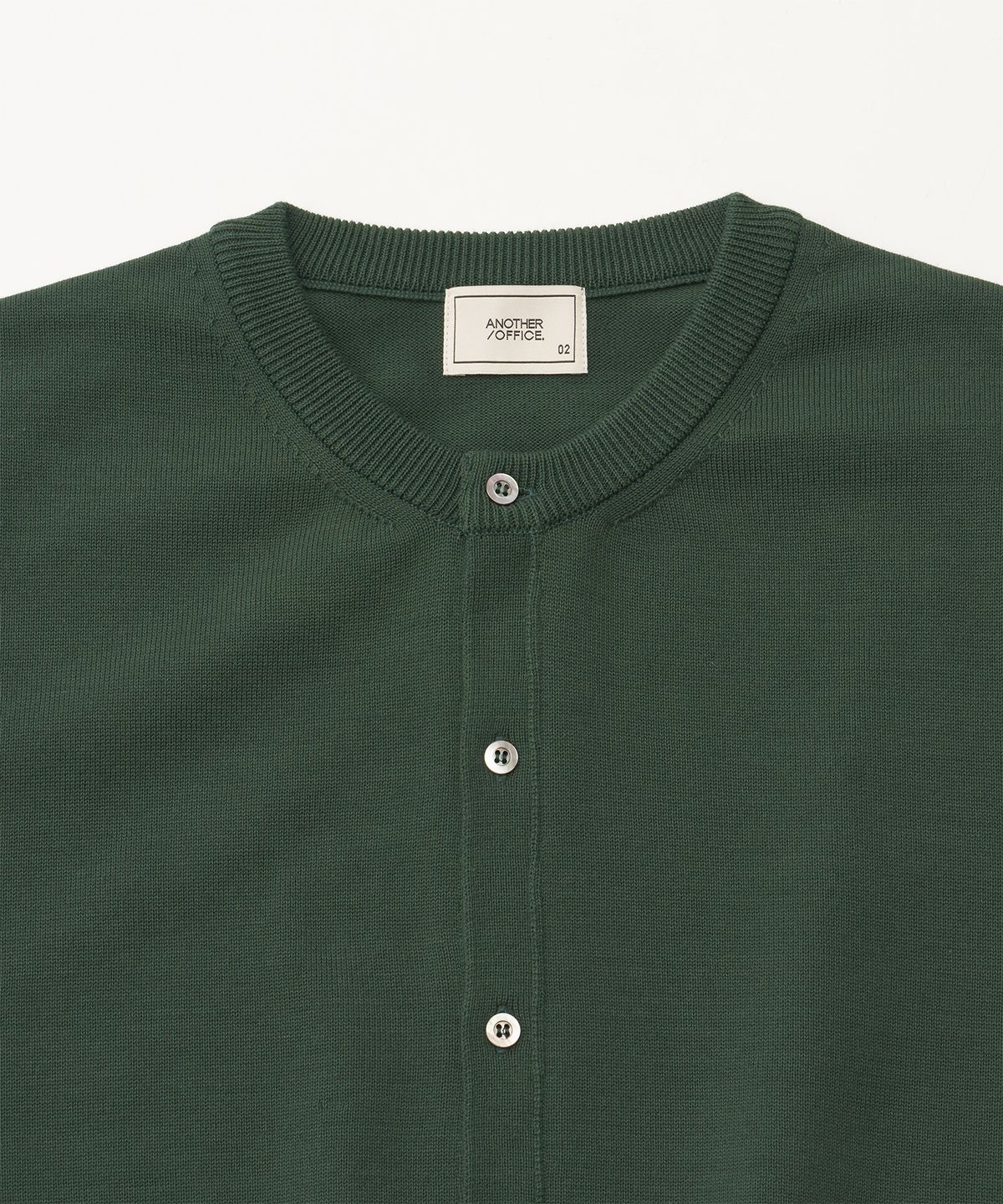 어나더 오피스(ANOTHER OFFICE) Comfy Round Neck Cardigan (Pine)