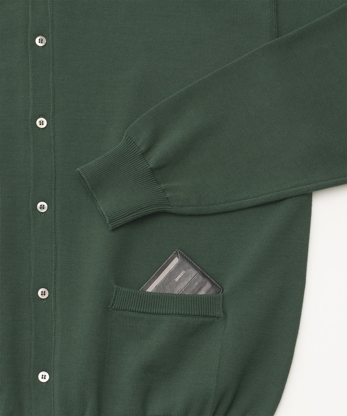 어나더 오피스(ANOTHER OFFICE) Comfy Round Neck Cardigan (Pine)