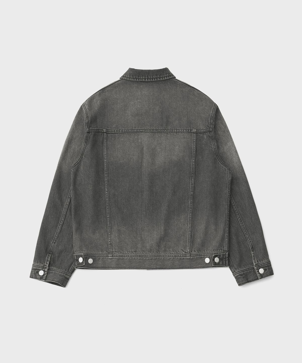 어나더 오피스(ANOTHER OFFICE) Rider Denim Jacket (Faded Black)