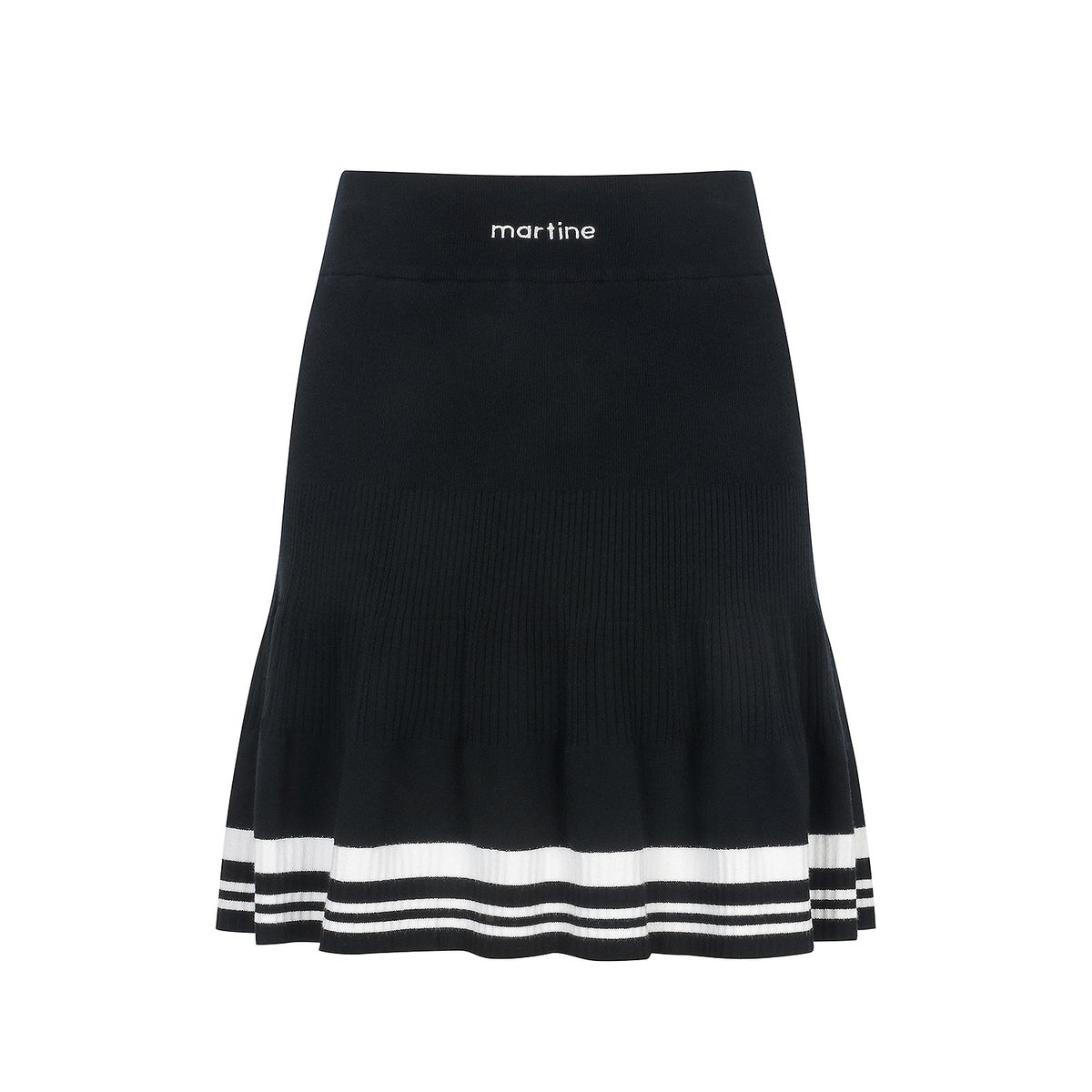 마틴골프(MARTINE GOLF) Flared Knit Culotte_Black