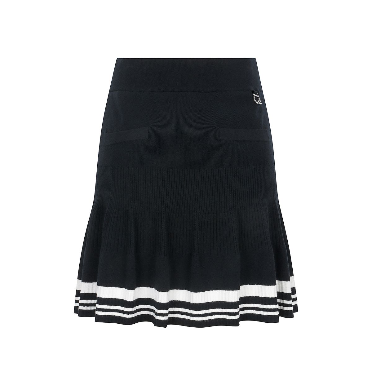 마틴골프(MARTINE GOLF) Flared Knit Culotte_Black