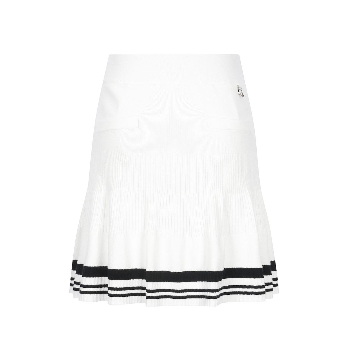 마틴골프(MARTINE GOLF) Flared Knit Culotte_O/White