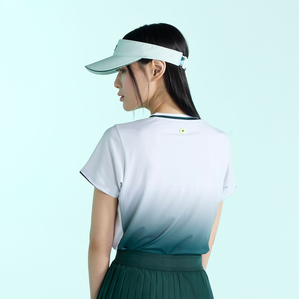 요넥스(YONEX) 255CC003U 화이트/페일 민트/카키 그레이 캐주얼 무드 선바이저