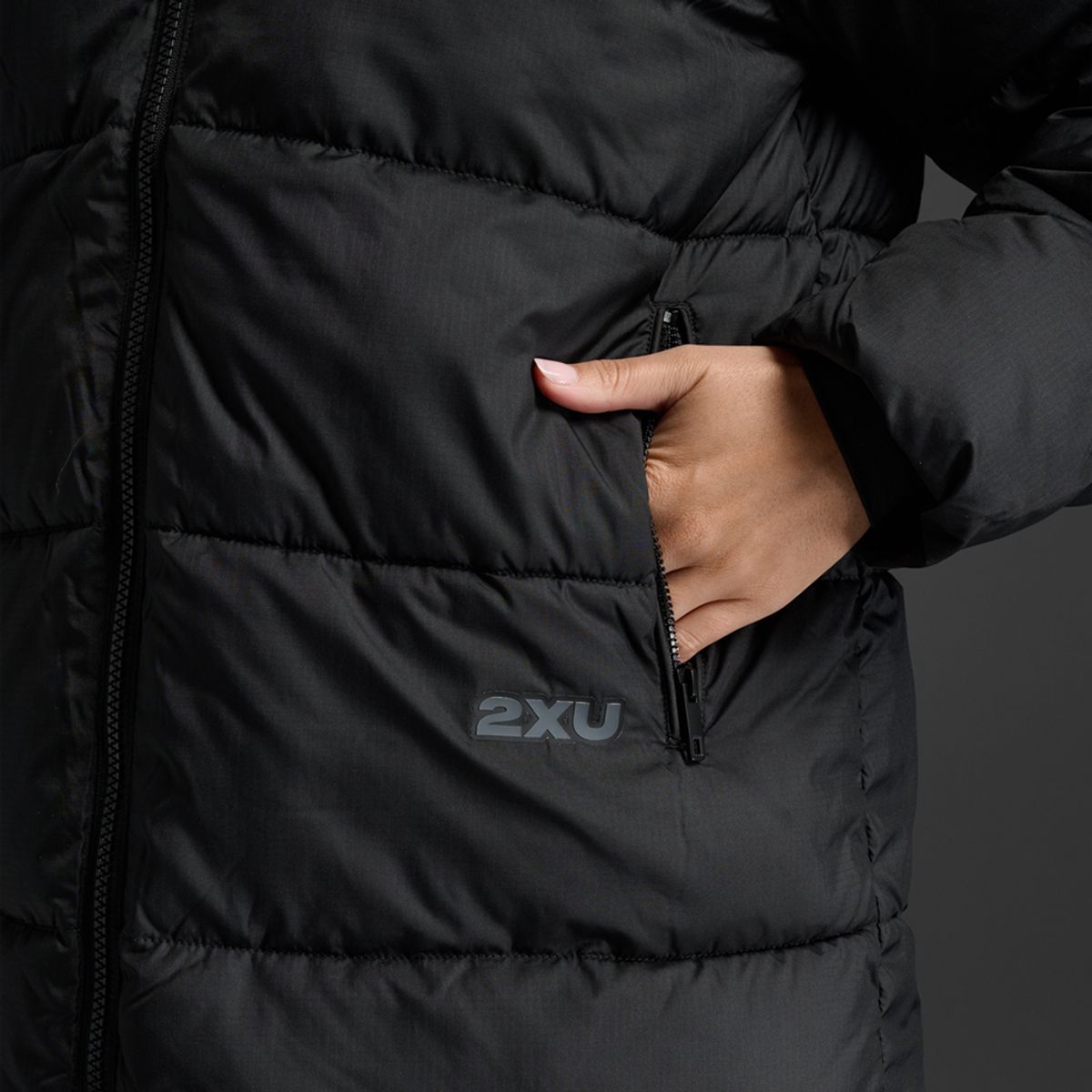 투타임즈유(2XU) 여성 커뮤트 인슐레이션 롱라인 자켓 블랙_WR7055ABLK-BLK