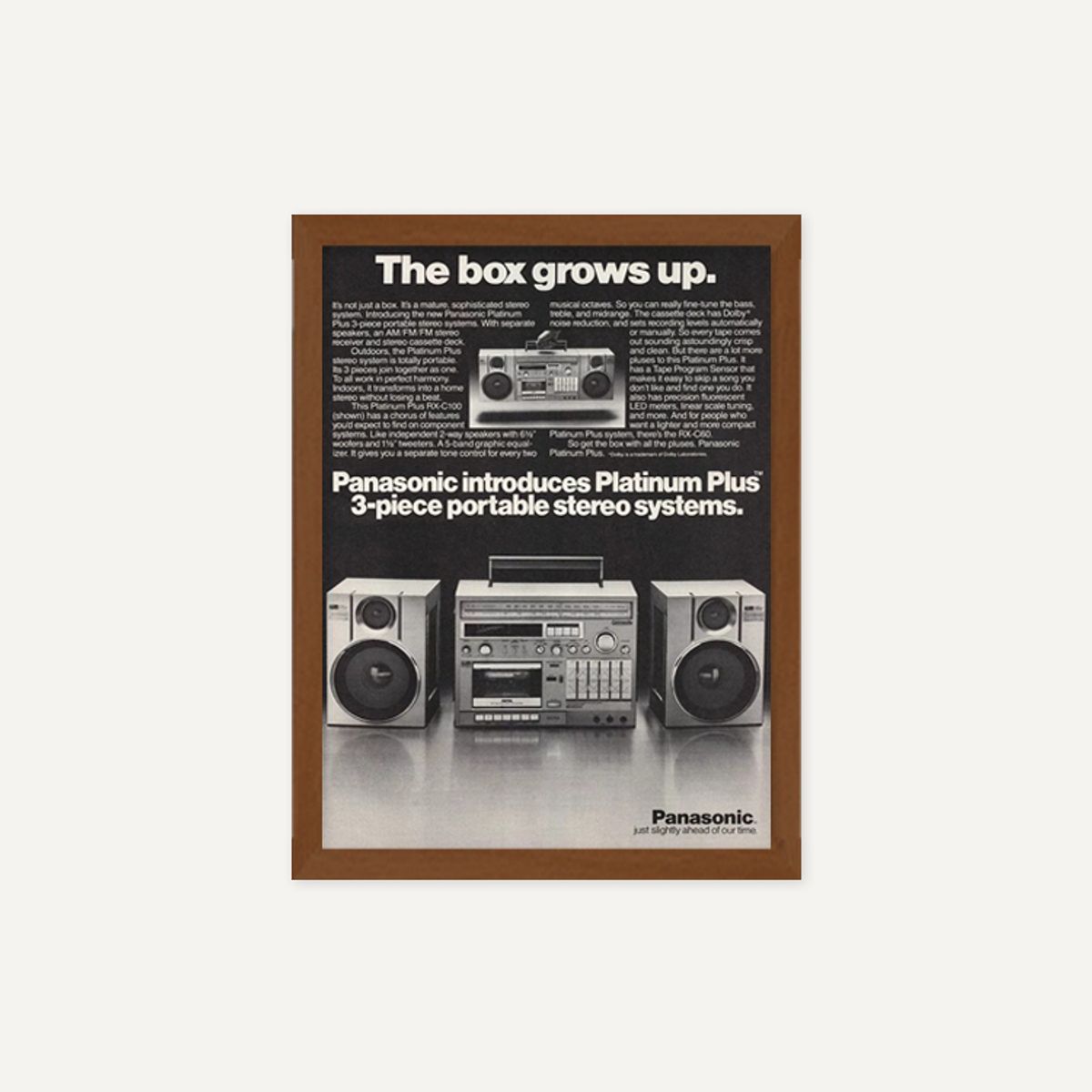 그릿시즌(GREET SEASON) Panasonic Platinum Plus Boom-Box, 1985 (액자 포함)