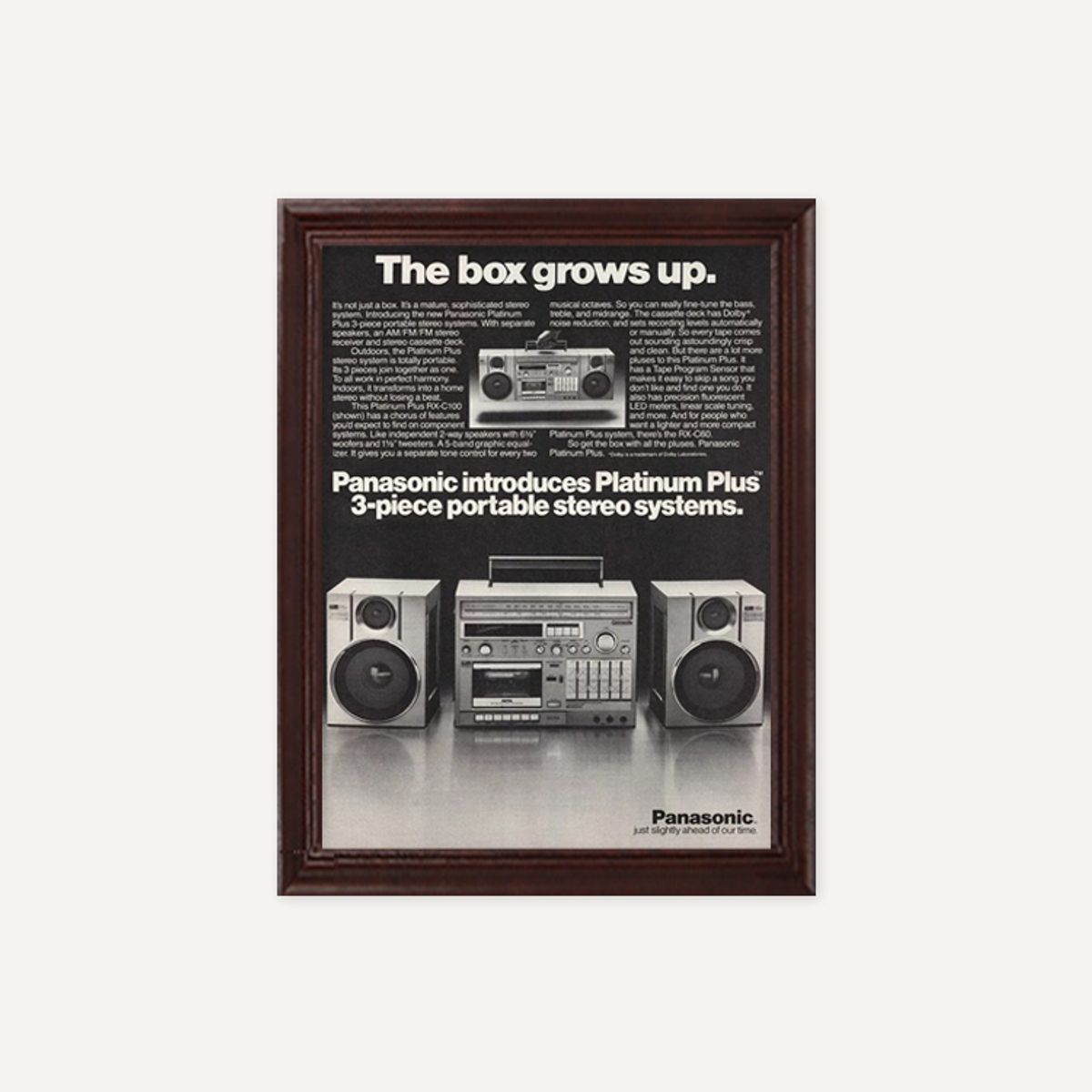 그릿시즌(GREET SEASON) Panasonic Platinum Plus Boom-Box, 1985 (액자 포함)