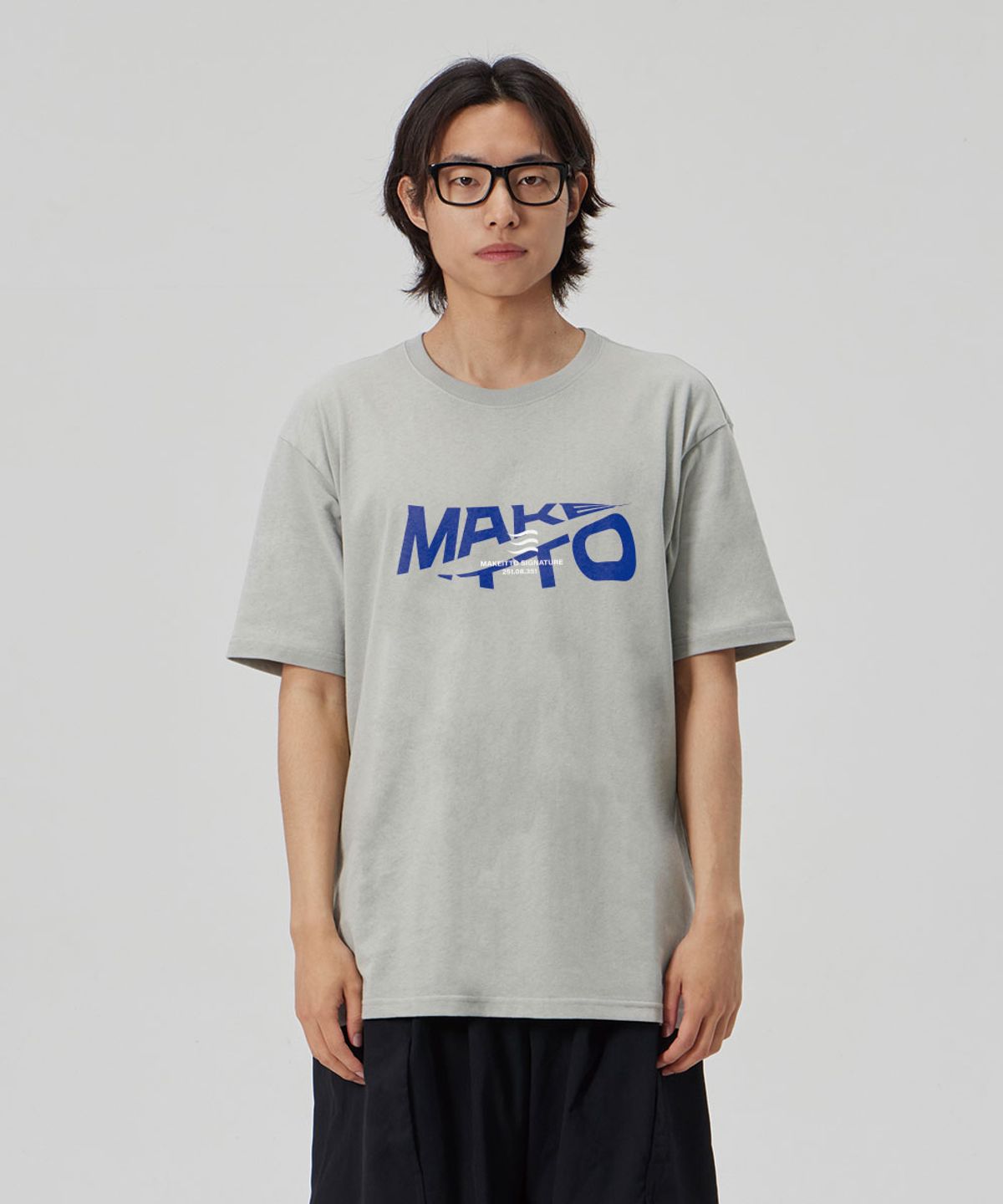 메이킷투(MAKEITTO) [ACTIVE LETTERING]CREW NECK TEE_MINT