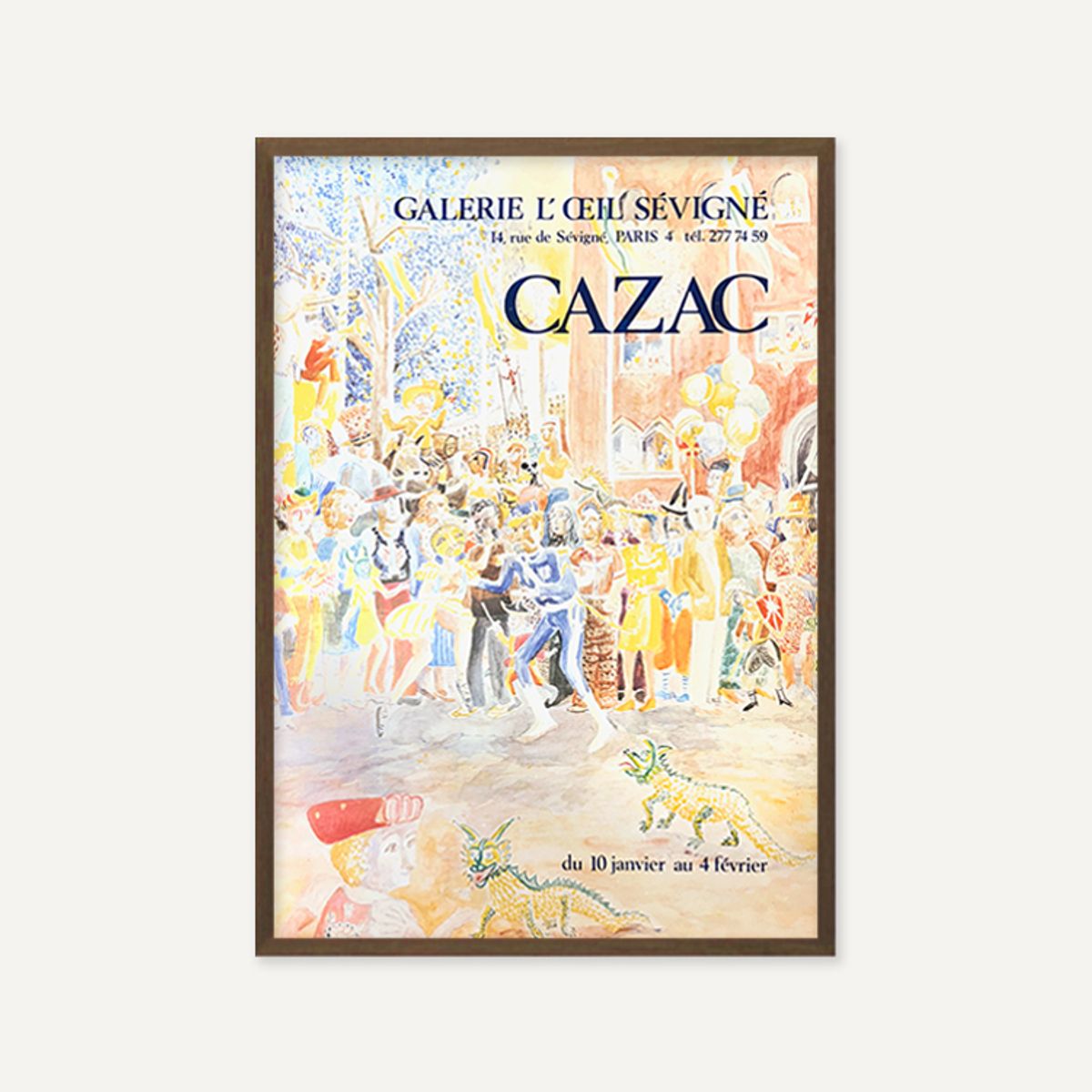 그릿시즌(GREET SEASON) CAZAC, 1980s (액자 포함)