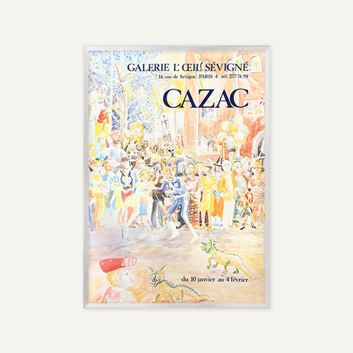 그릿시즌(GREET SEASON) CAZAC, 1980s (액자 포함)