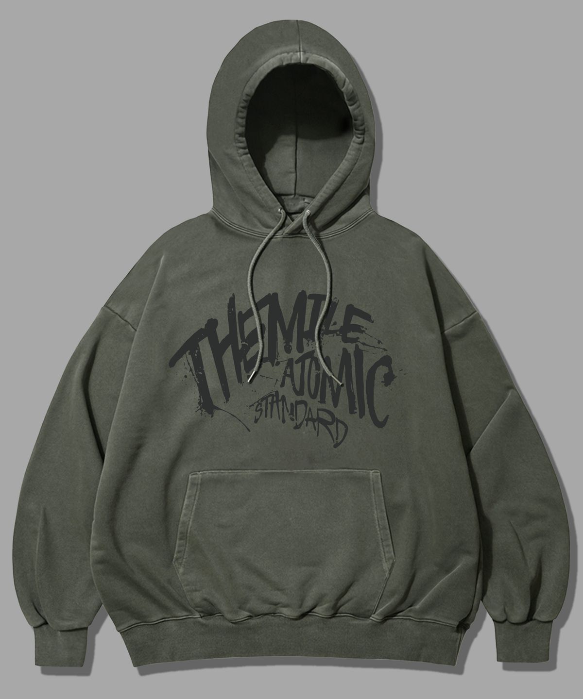 더마일(THEMILE) 어토믹 스웨트 후드 [PIGMENT KHAKI]