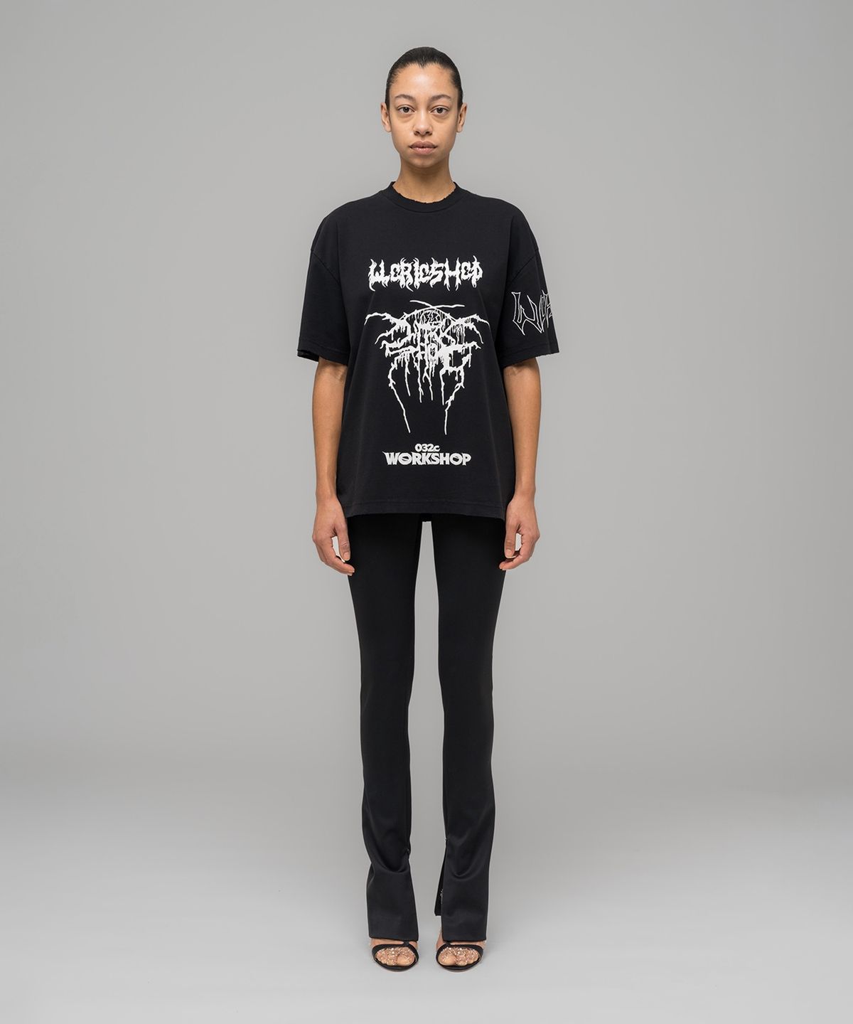032씨(032C) (U) 아머 티셔츠 FADED BLACK ARMOUR T-SHIRT FADED BLACK