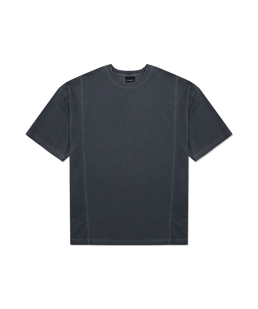 Pigment Cotton Cut Overfit T-Shirt (Blue Grey) 25TS03