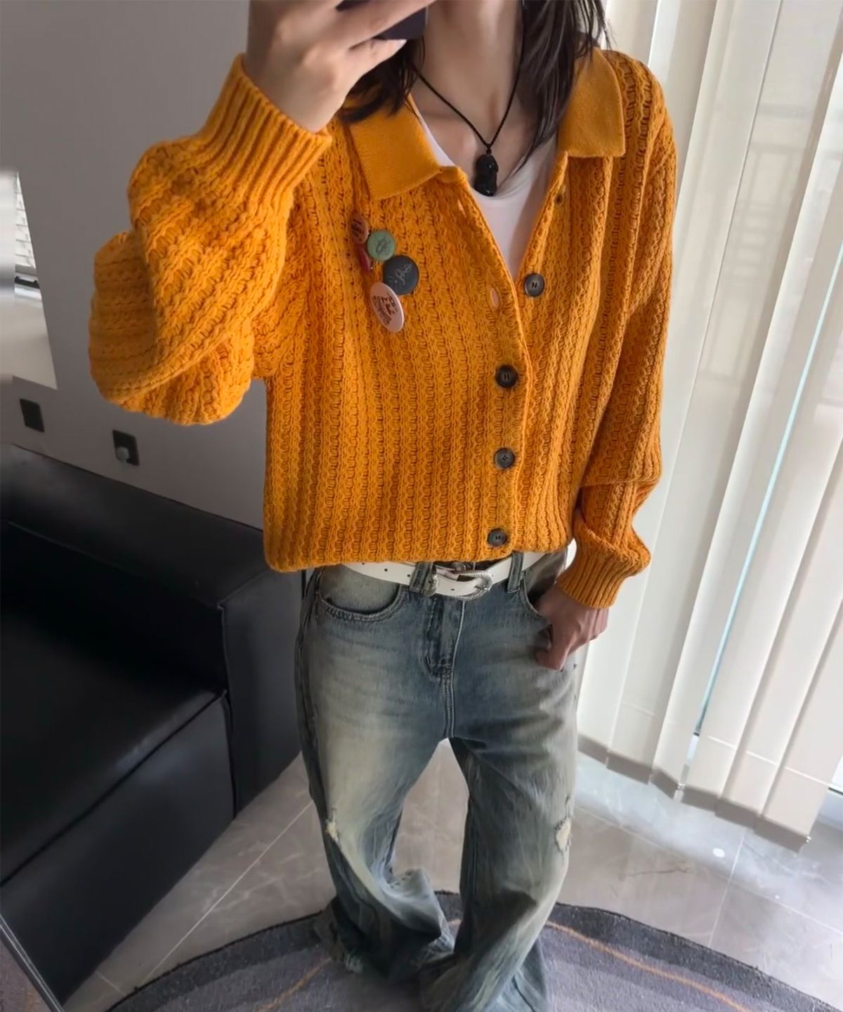 스팁(STEEPC) Afternoon City*Cardigan yellow