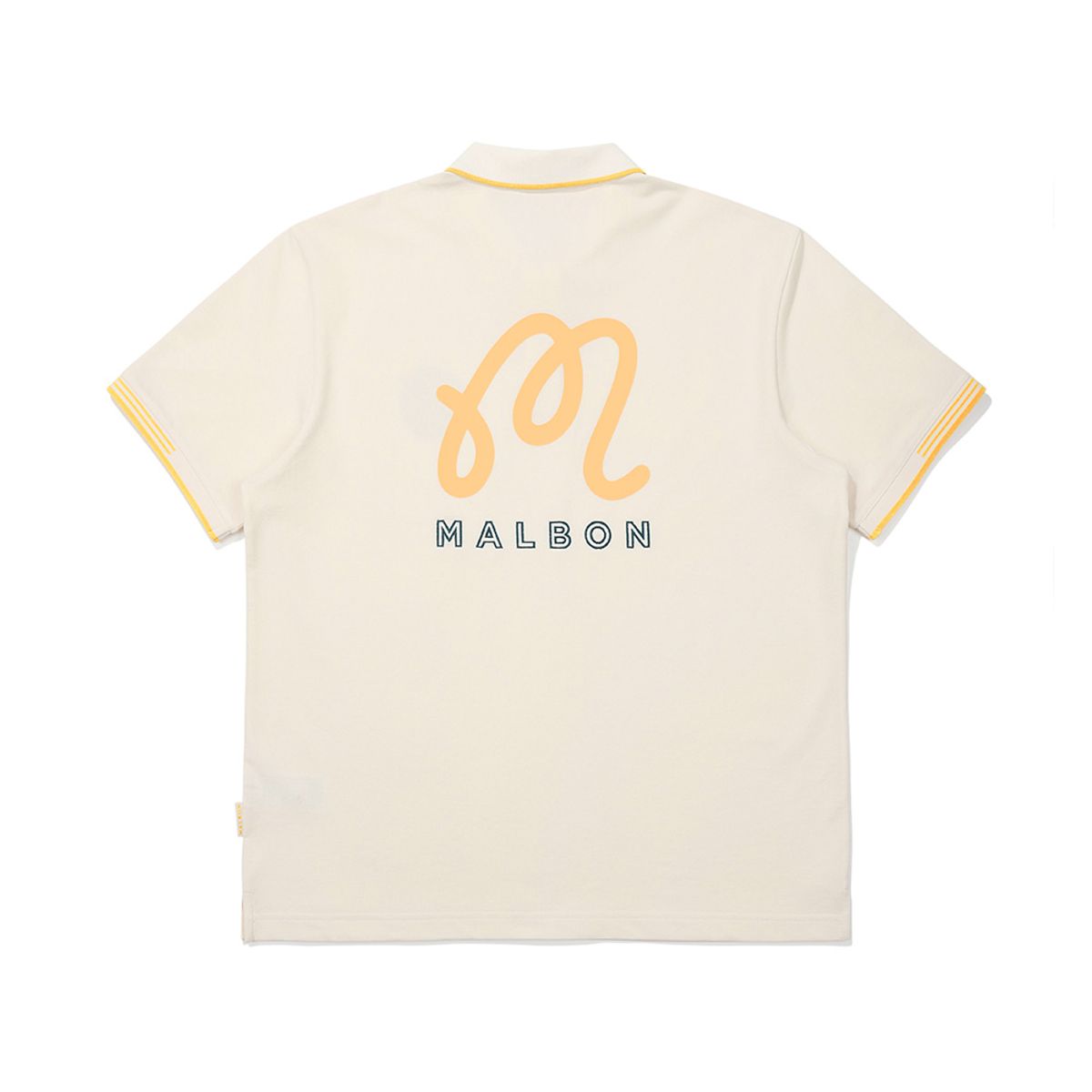 말본 골프(MALBON GOLF) M 베이직 피케 폴로 티셔츠 CREAM (MAN)