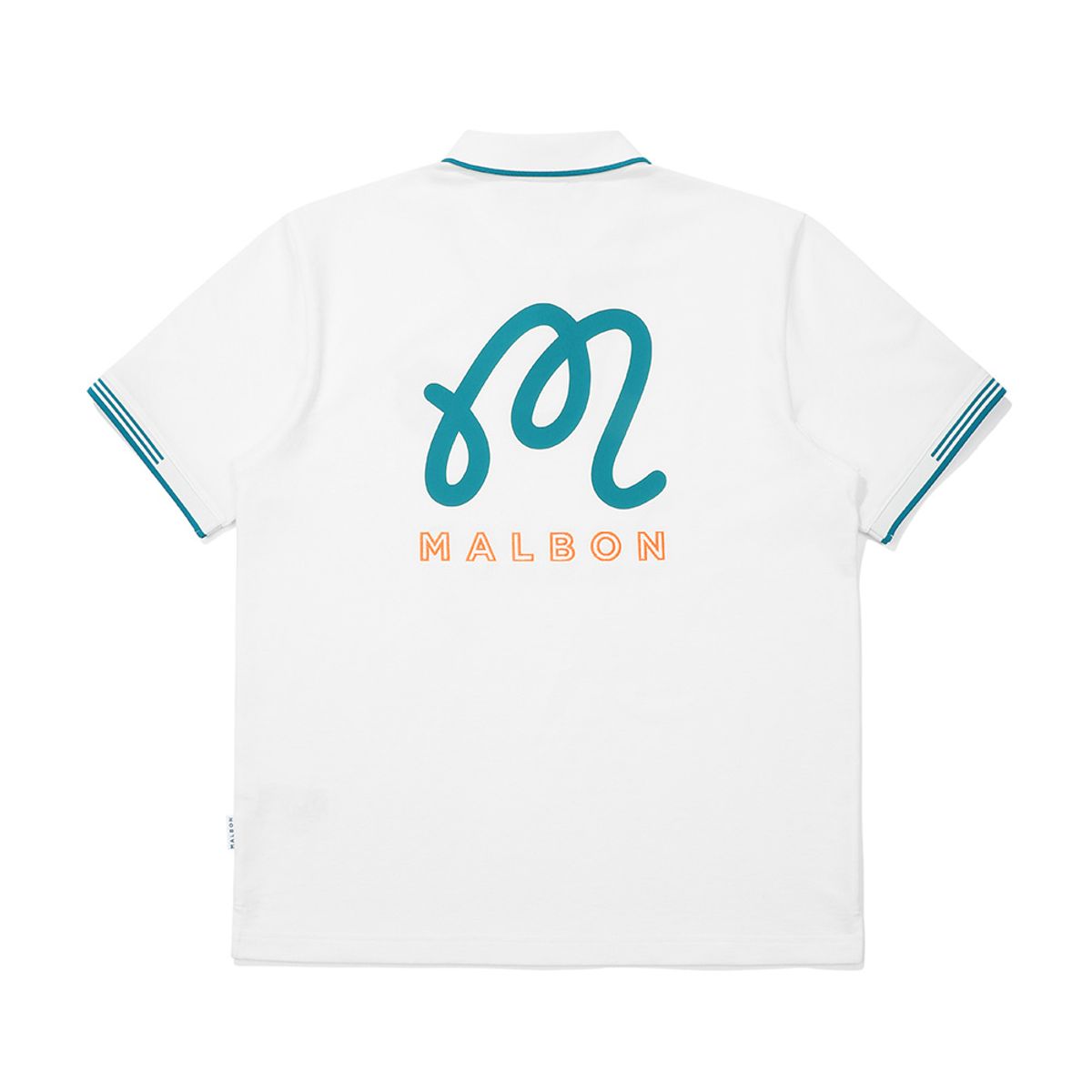 말본 골프(MALBON GOLF) M 베이직 피케 폴로 티셔츠 WHITE (MAN)
